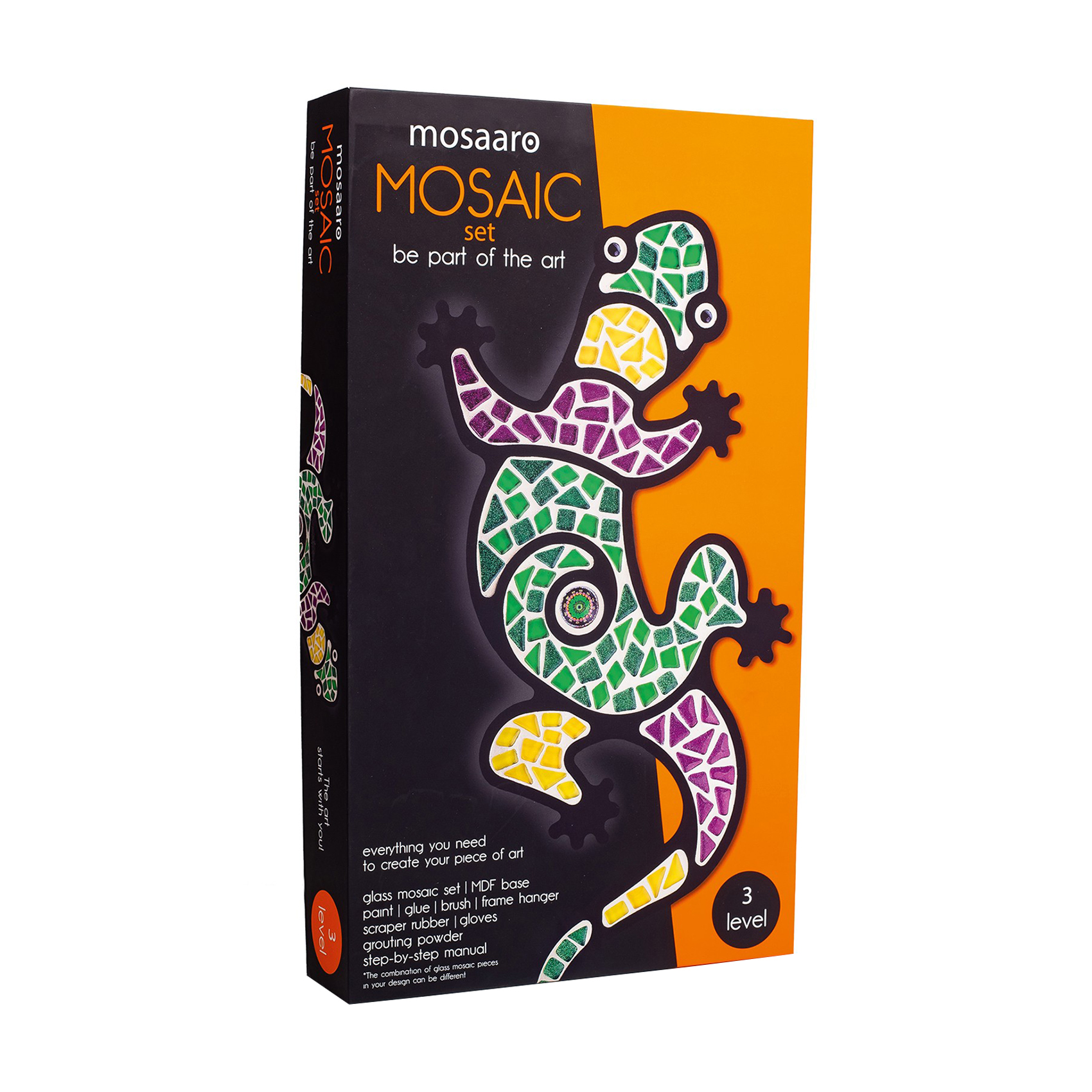 Набір для створення скляної мозаїки Mosaaro Ящірка, 20*45 см (MA3001)