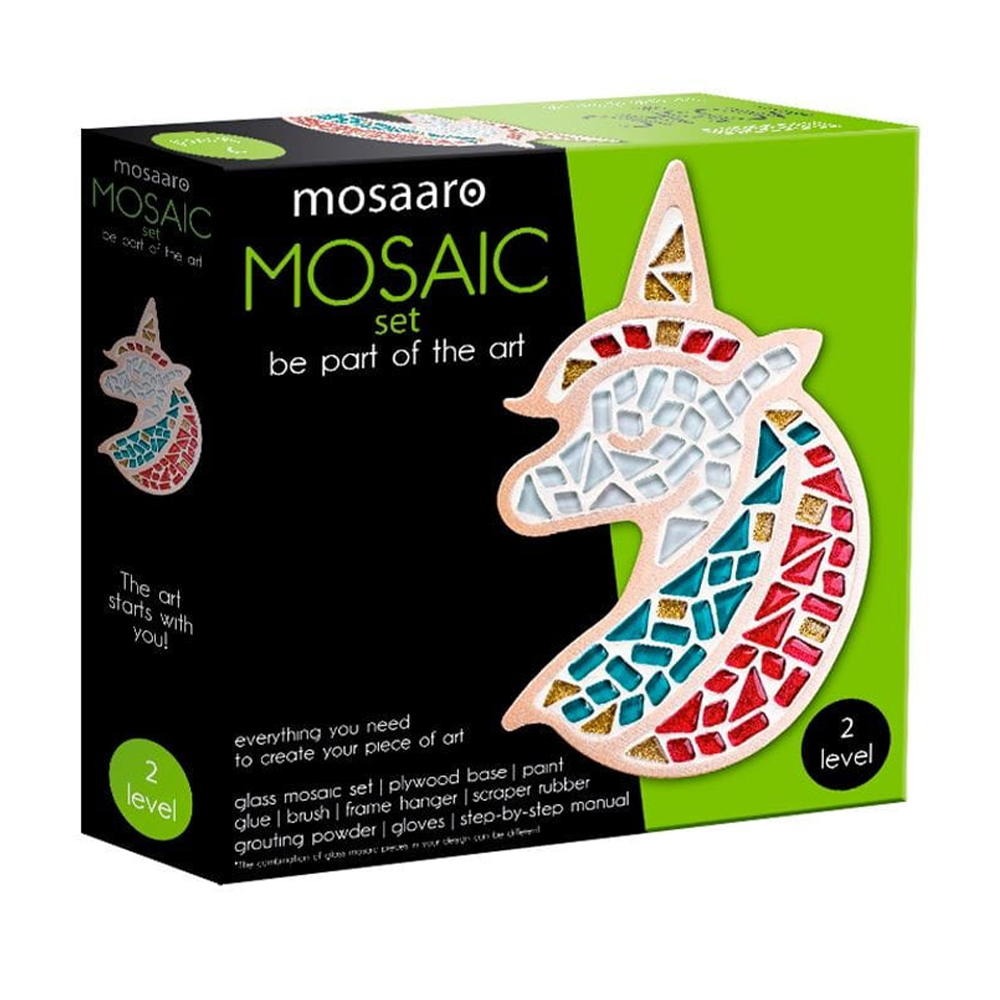 Набір для створення скляної мозаїки Mosaaro Єдиноріг, 17*26 см (MA2002)