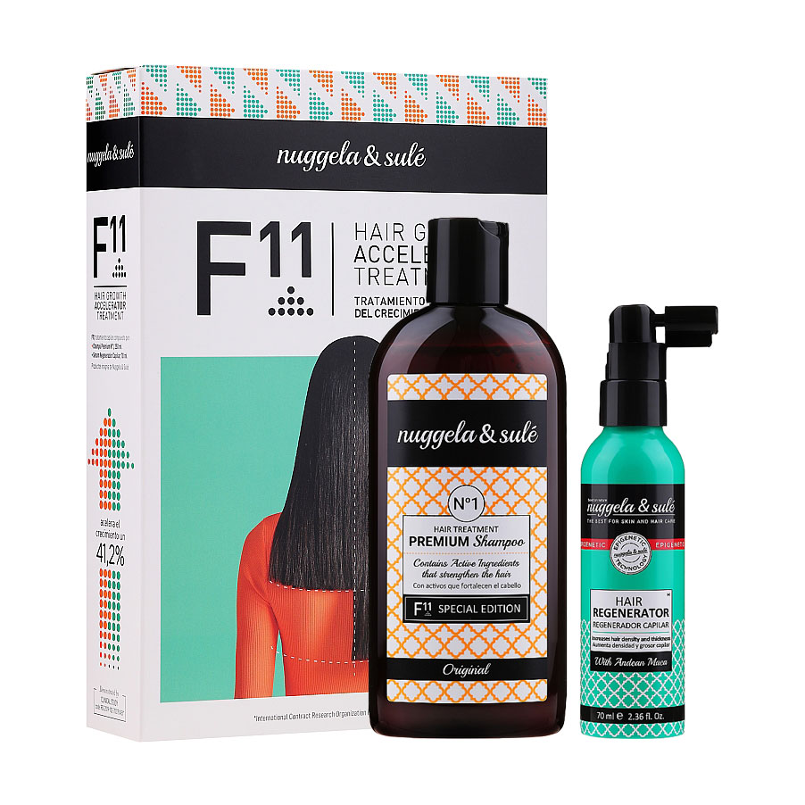 Набір для стимуляції росту волосся Nuggela &amp; Sule F11 Hair Growth Accelerator Treatment (шампунь, 250 мл + сироватка, 70 мл)
