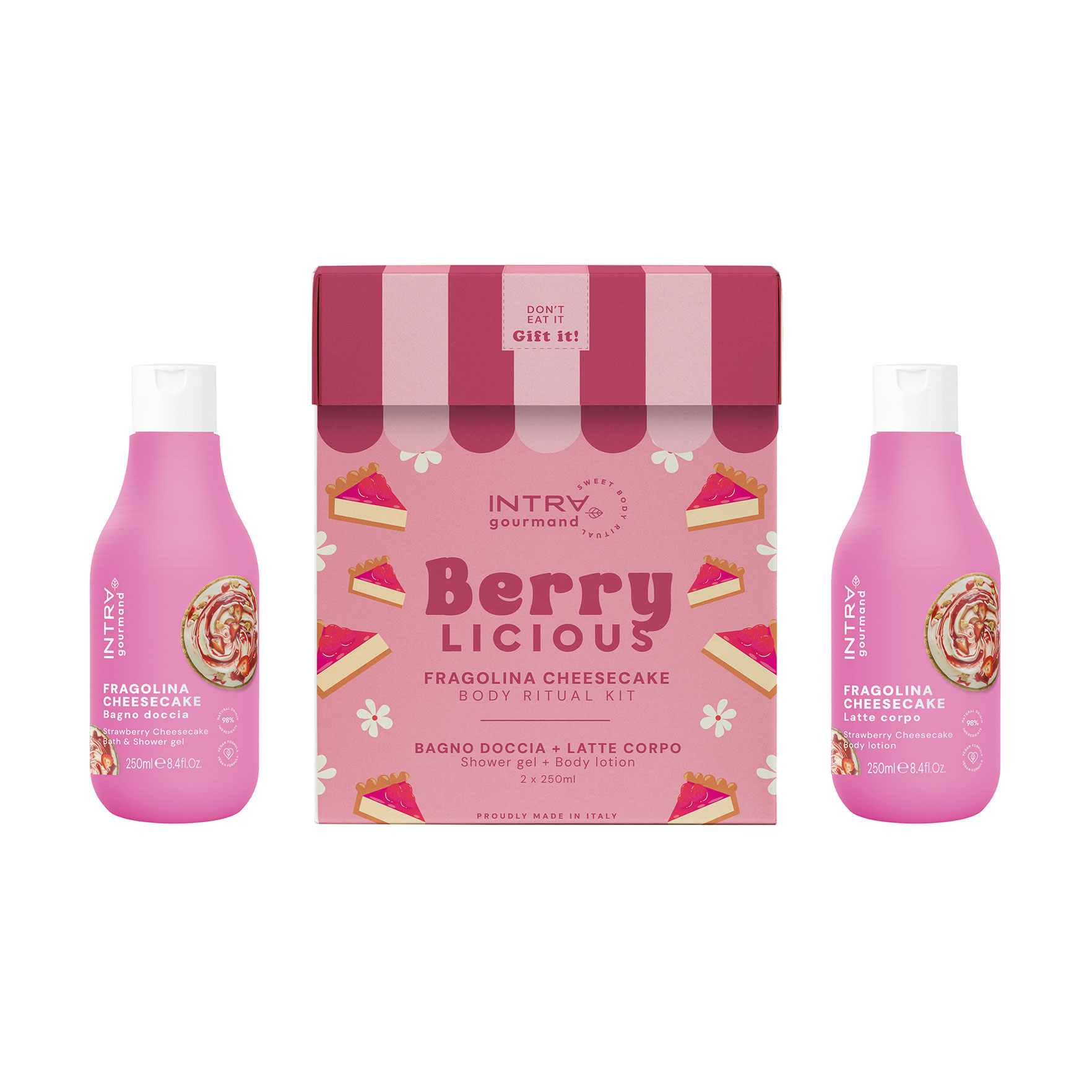 Набір для тіла Intra Gourmand Berry Licious (гель для душу, 250 мл + лосьйон для тіла, 250 мл)