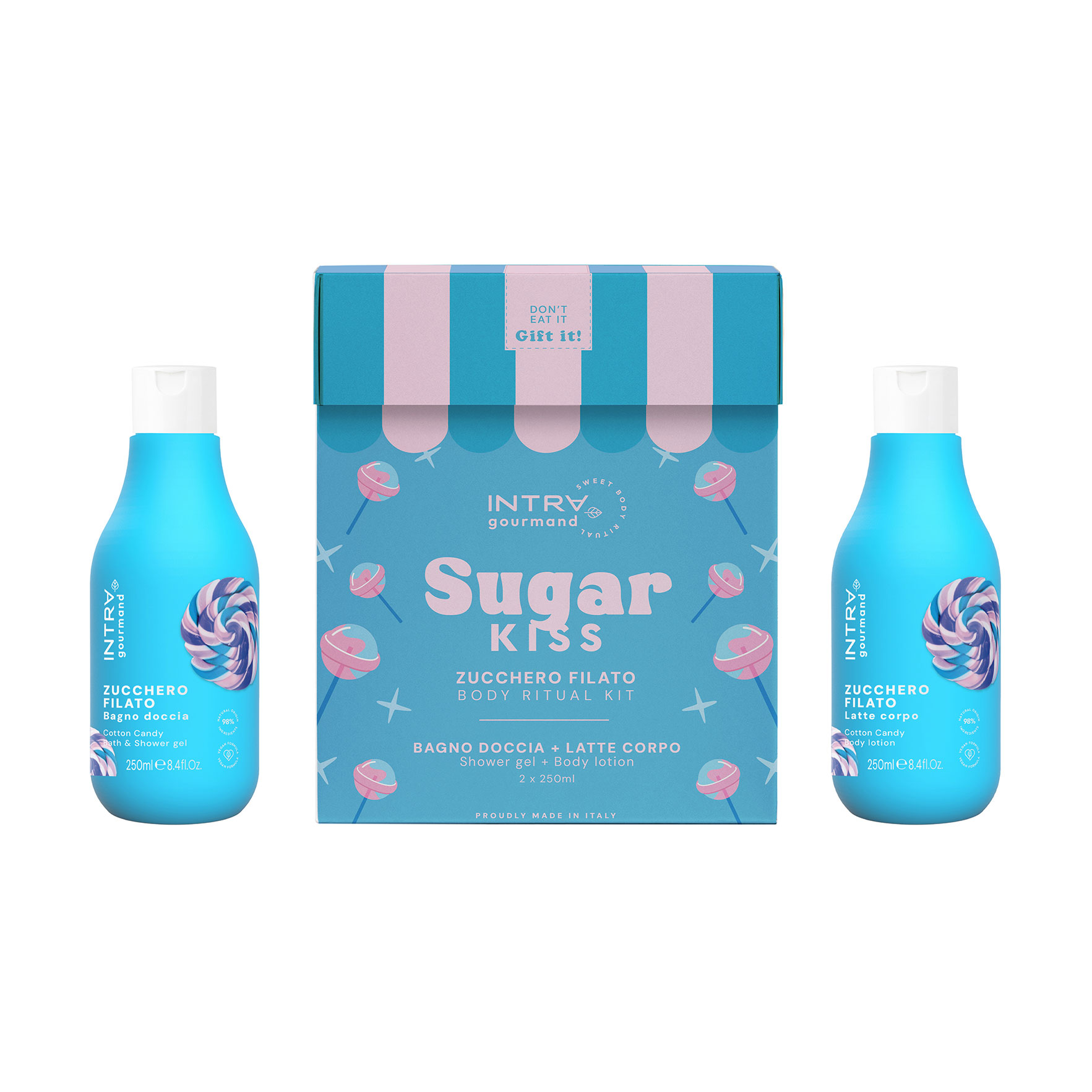 Набір для тіла Intra Gourmand Sugar Kiss (гель для душу, 250 мл + лосьйон для тіла, 250 мл)