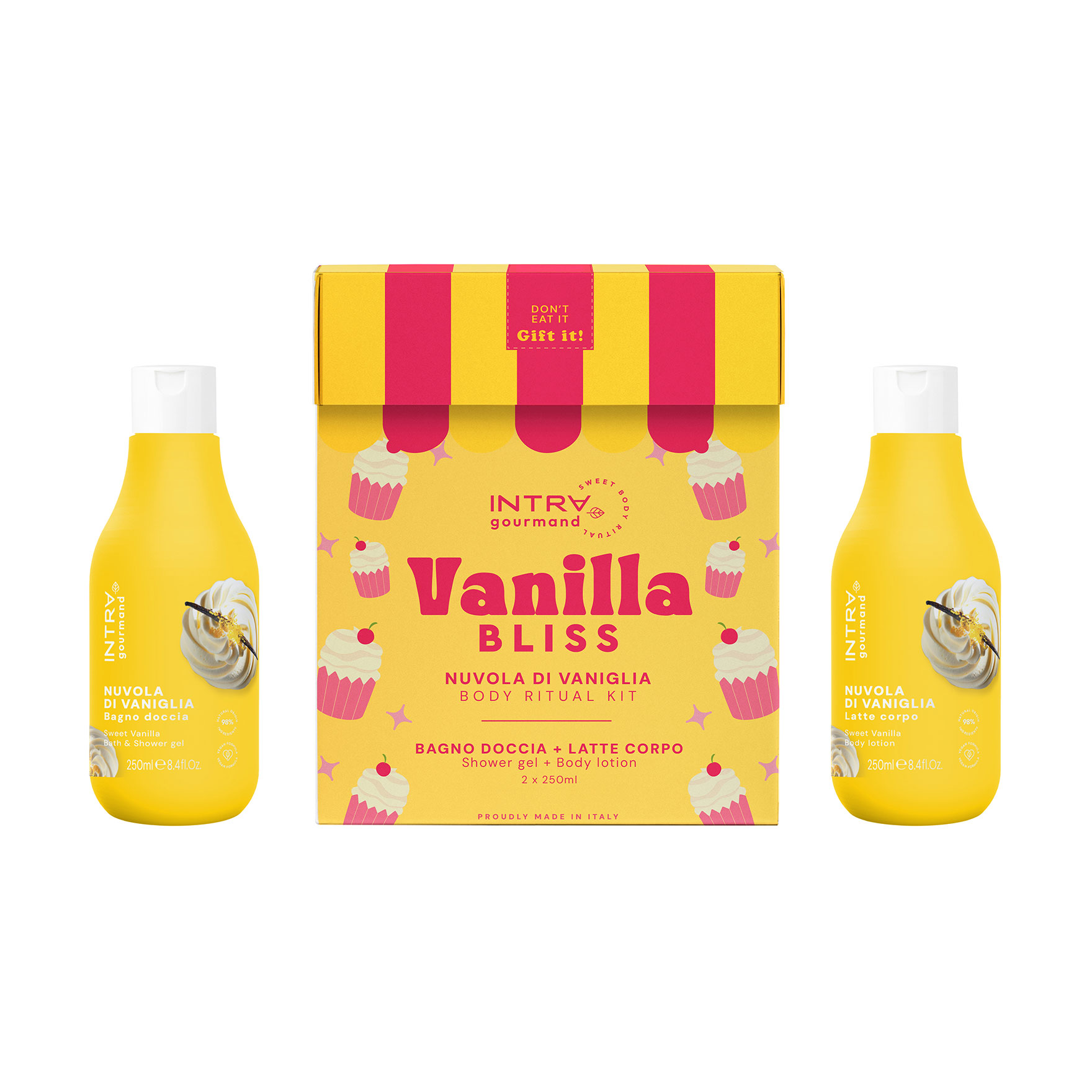 Набір для тіла Intra Gourmand Vanilla Bliss (гель для душу, 250 мл + лосьйон для тіла, 250 мл)