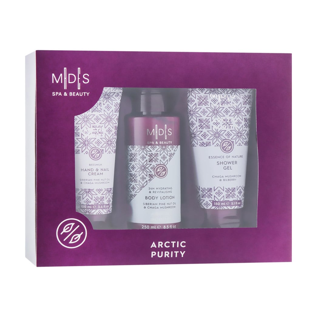 Набір для тіла Mades Cosmetics Spa &amp; Beauty Arctic Purity (гель для душу, 150 мл + лосьйон для тіла, 250 мл + крем для рук та нігтів, 100 мл)