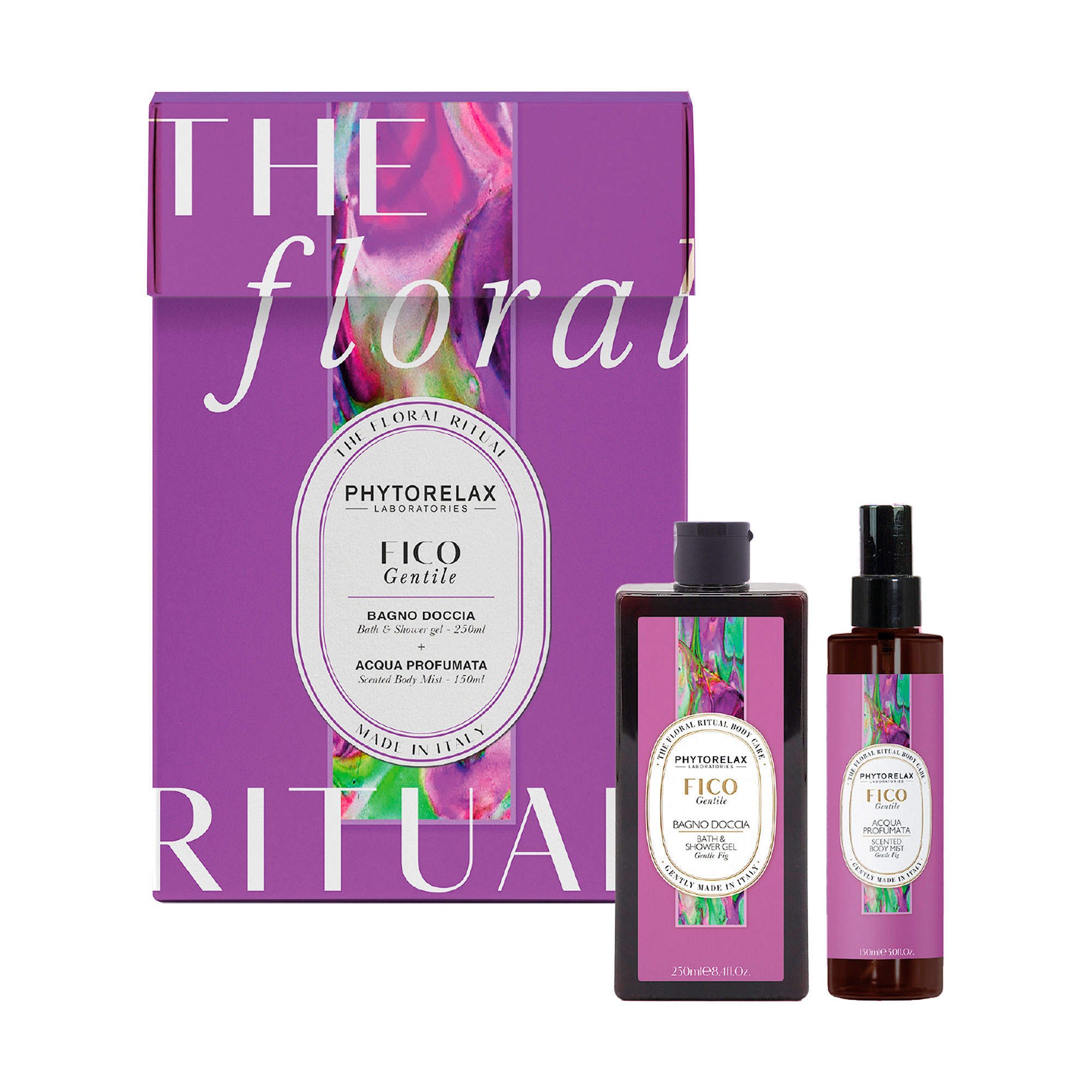Набір для тіла Phytorelax Laboratories Gentle Fig (гель для душу, 250 мл + міст для тіла, 150 мл)