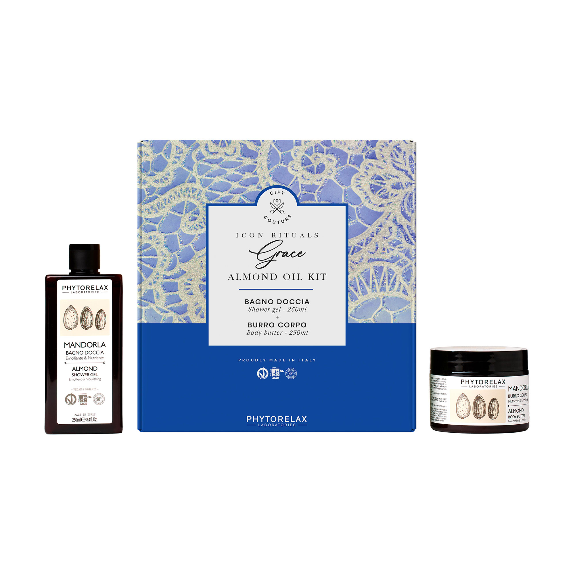 Набір для тіла Phytorelax Laboratories Icon Rituals Grace Almond Oil Kit (гель для душу, 250 мл + крем-масло для тіла, 250 мл)