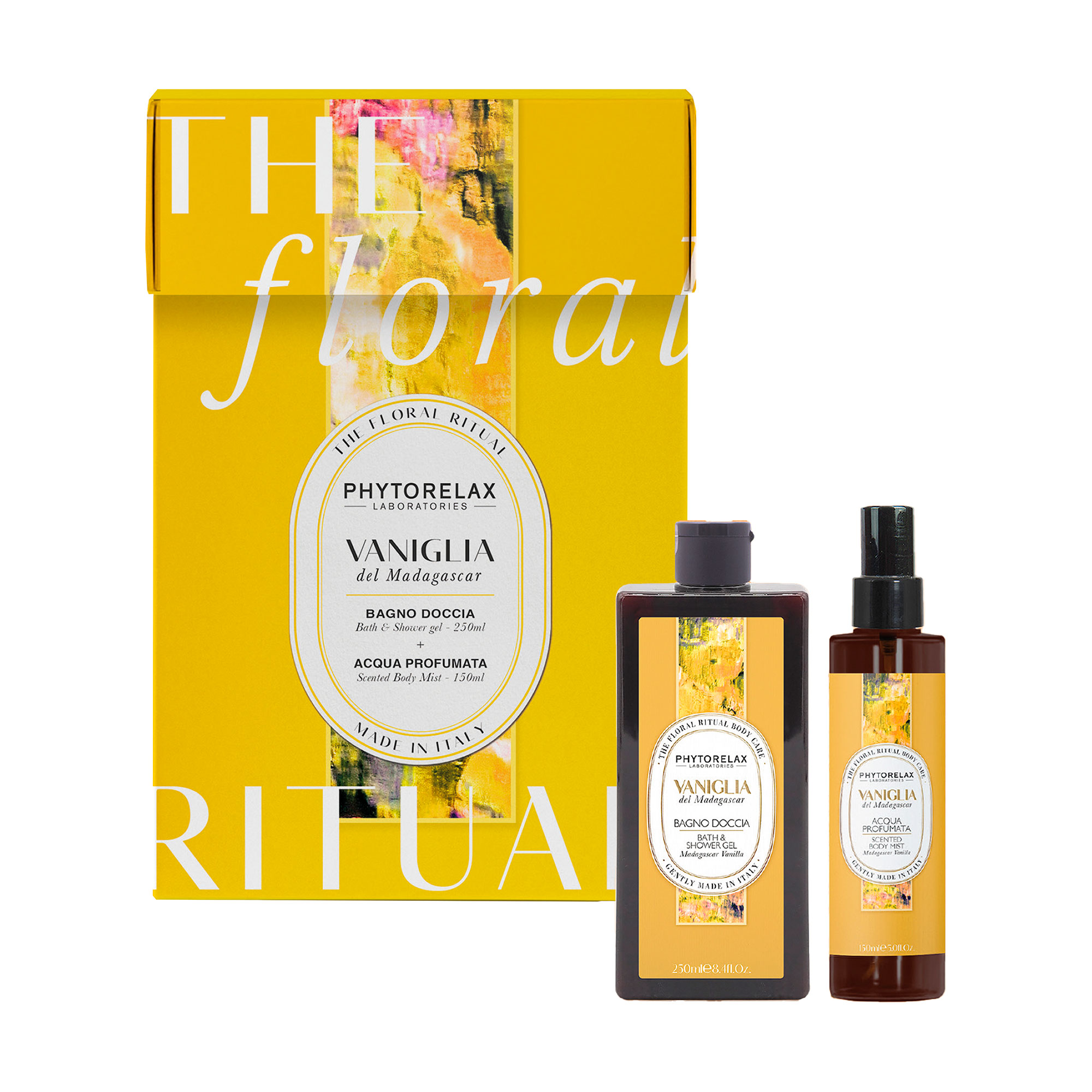 Набір для тіла Phytorelax Laboratories Madagascar Vanilla (гель для душу, 250 мл + міст для тіла, 150 мл)