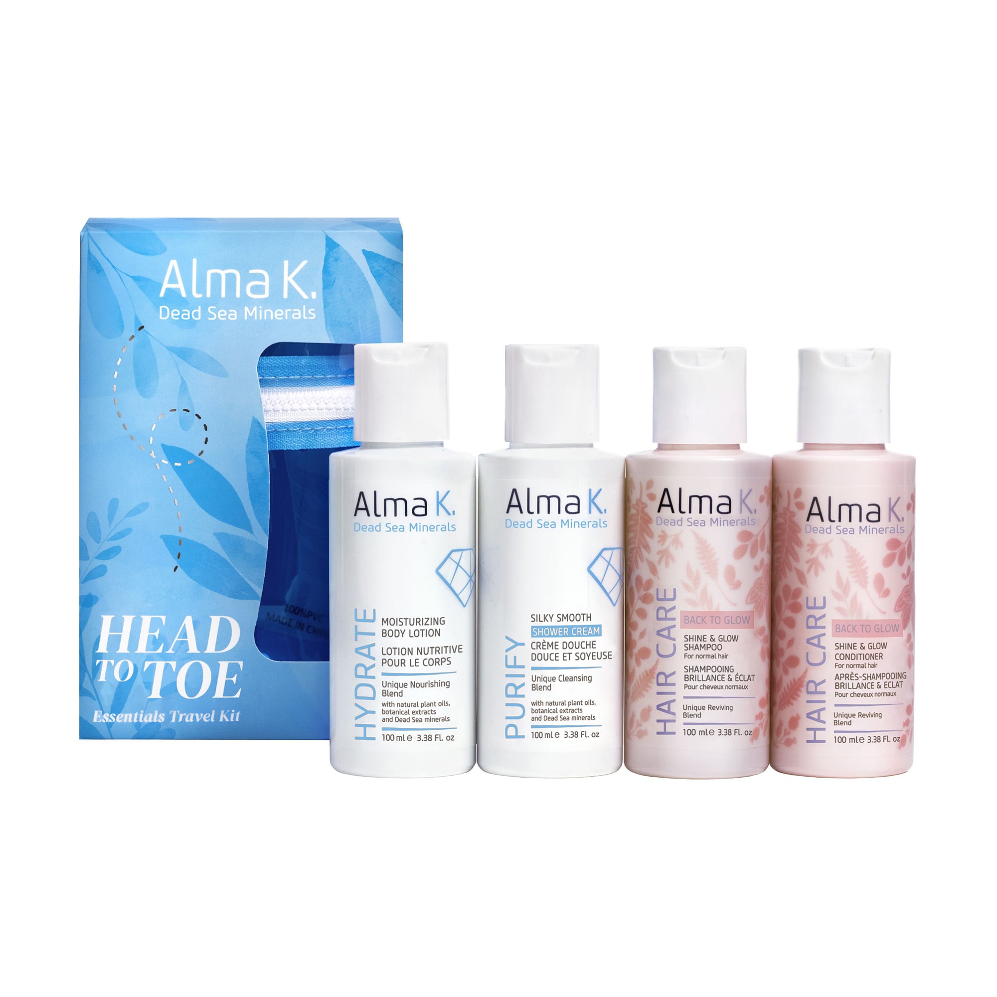 Набір для тіла та волосся Alma K. Head to Toe Essentials Travel Kit, 4 продукти
