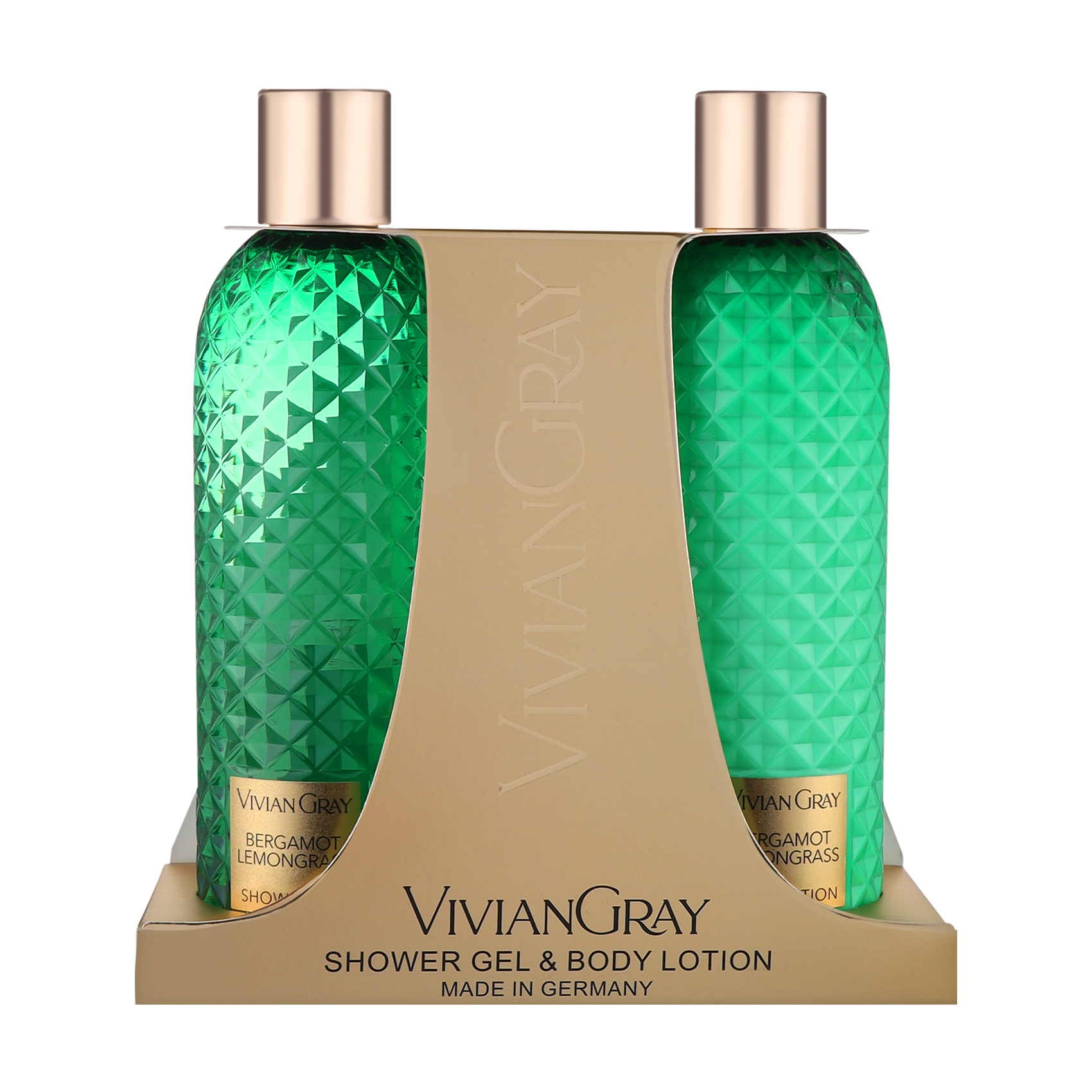 Набір для тіла Vivian Gray Bergamot &amp; Lemongras (гель для душу, 300 мл + лосьйон для тіла, 300 мл)