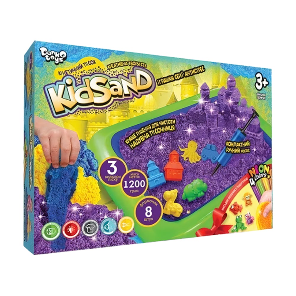 Набір для творчості Danko Toys Кінетичний пісок KidSand, від 3 років (KS-02-02U)