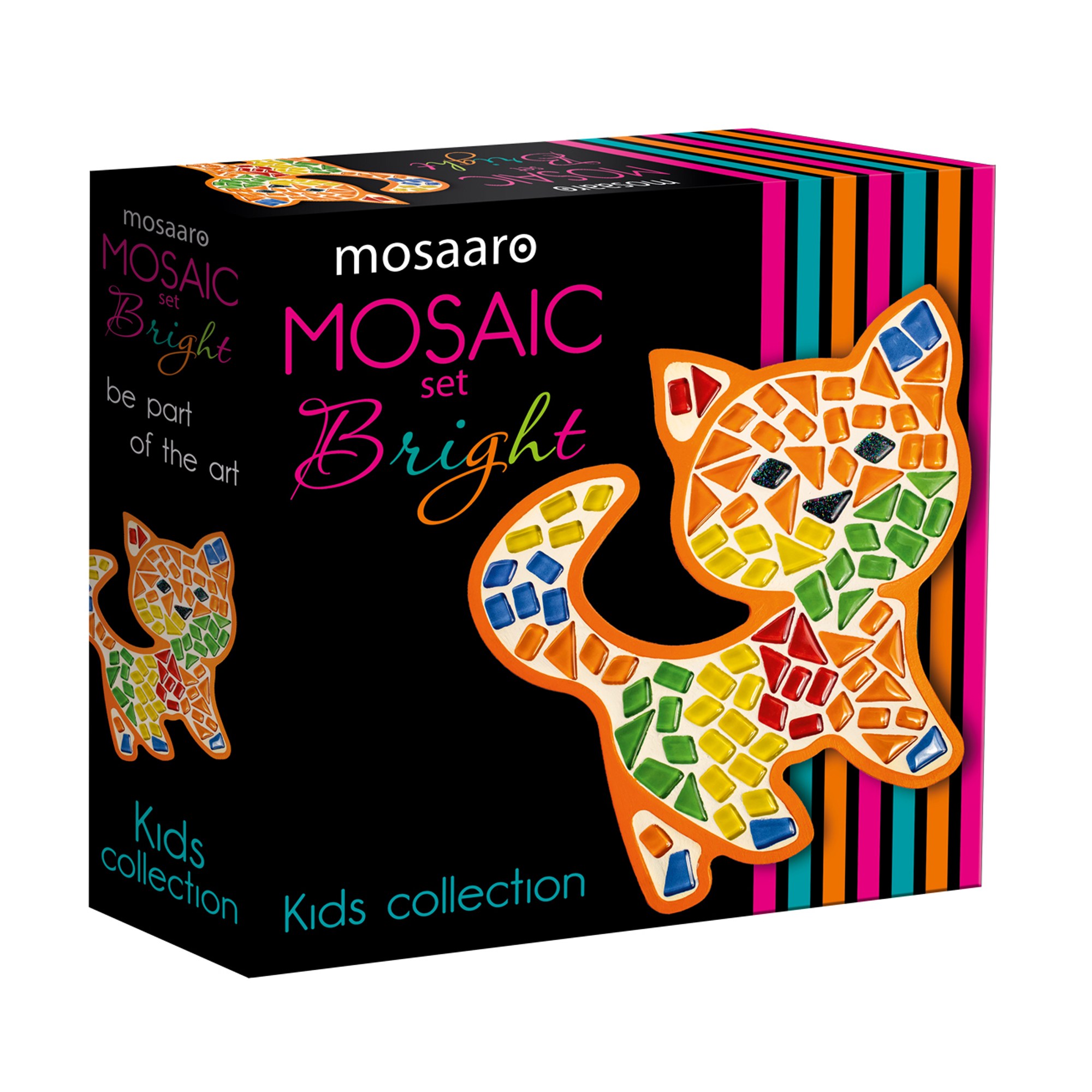 Набір для творчості Mosaaro Скляна мозаїка Котик, 20.4*20.3 см, від 7 років (MA7006)