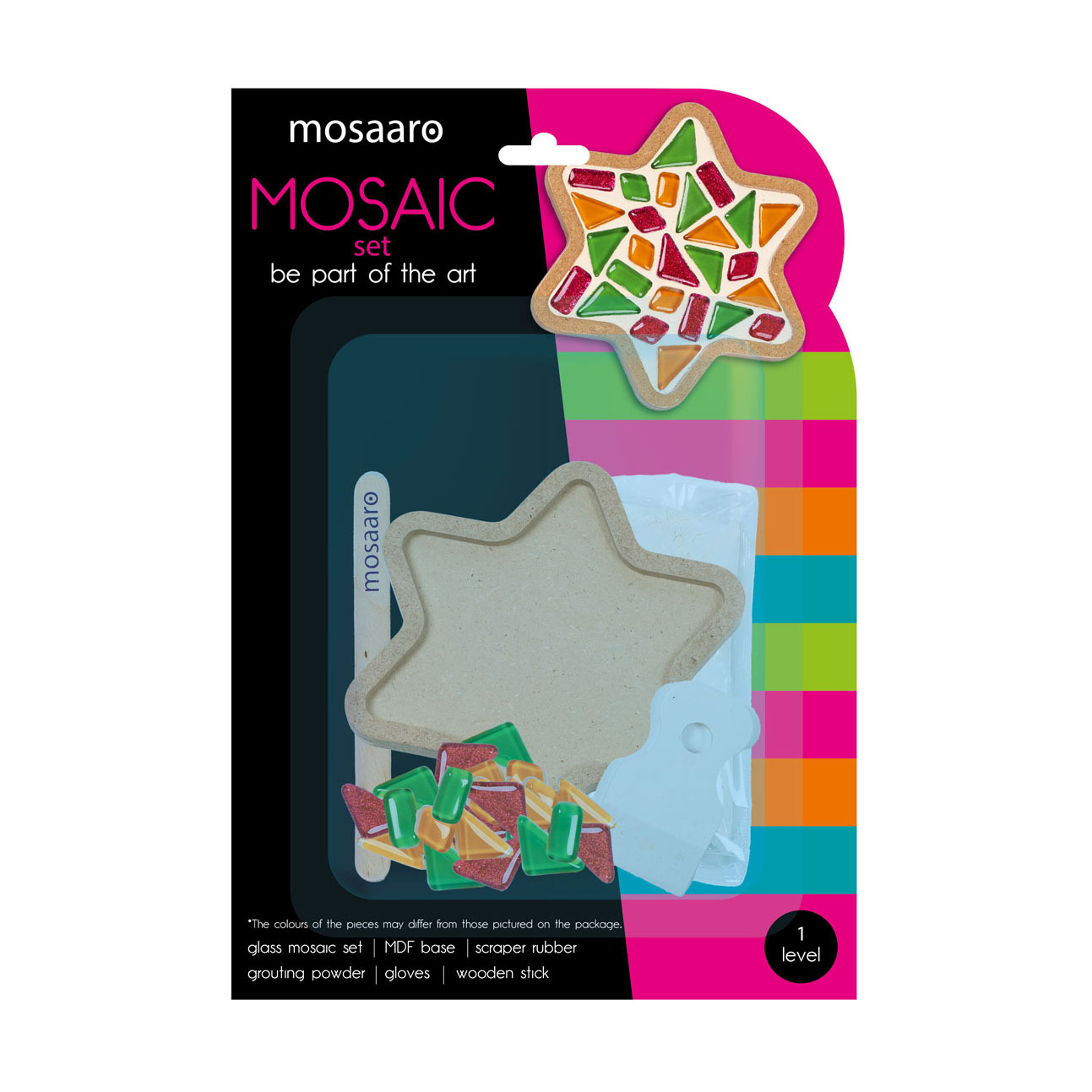 Набір для творчості Mosaaro Скляна мозаїка Зірка, від 14 років (MA1009)