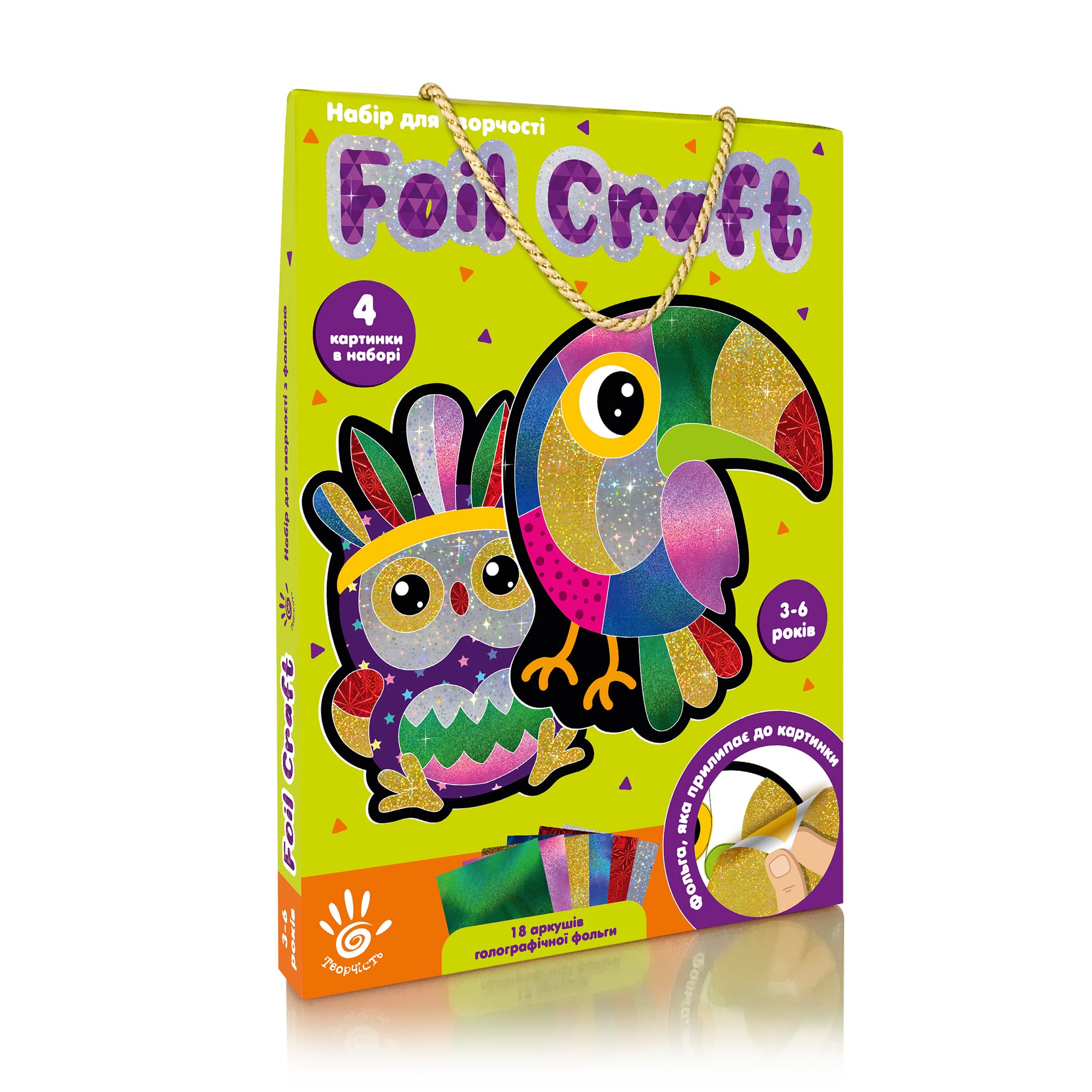 Набір для творчості Vladi Toys Foil Craft Birds, від 3 років (VT4433-12)