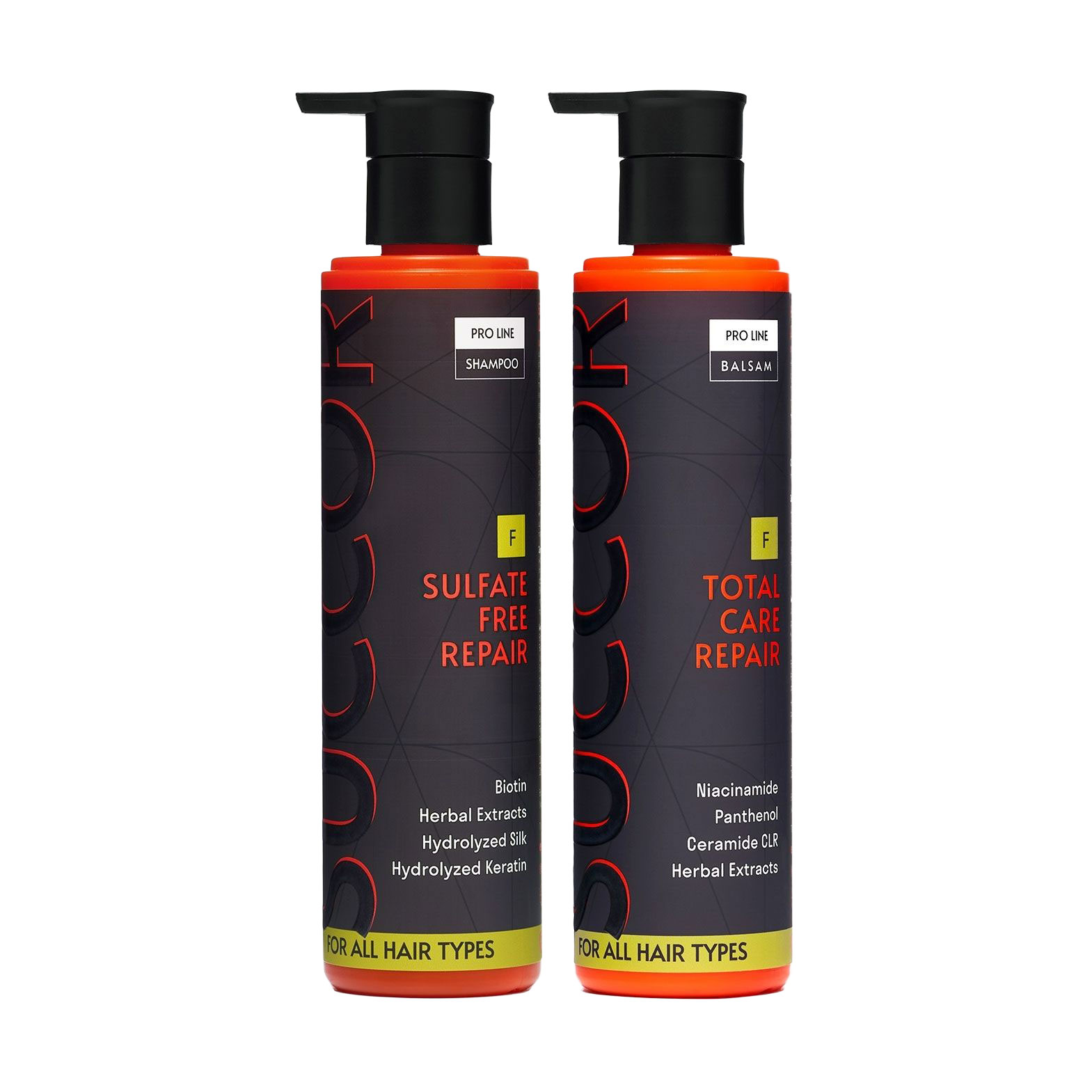 Набір для відновлення всіх типів волосся Succor Sulfate Free Repair Set (шампунь, 250 мл + бальзам, 250 мл)