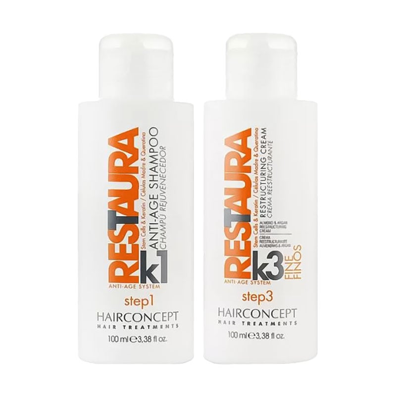Набір для волосся Hairconcept Restaura K Kit Frizzi (шампунь, 100 мл + крем, 100 мл)