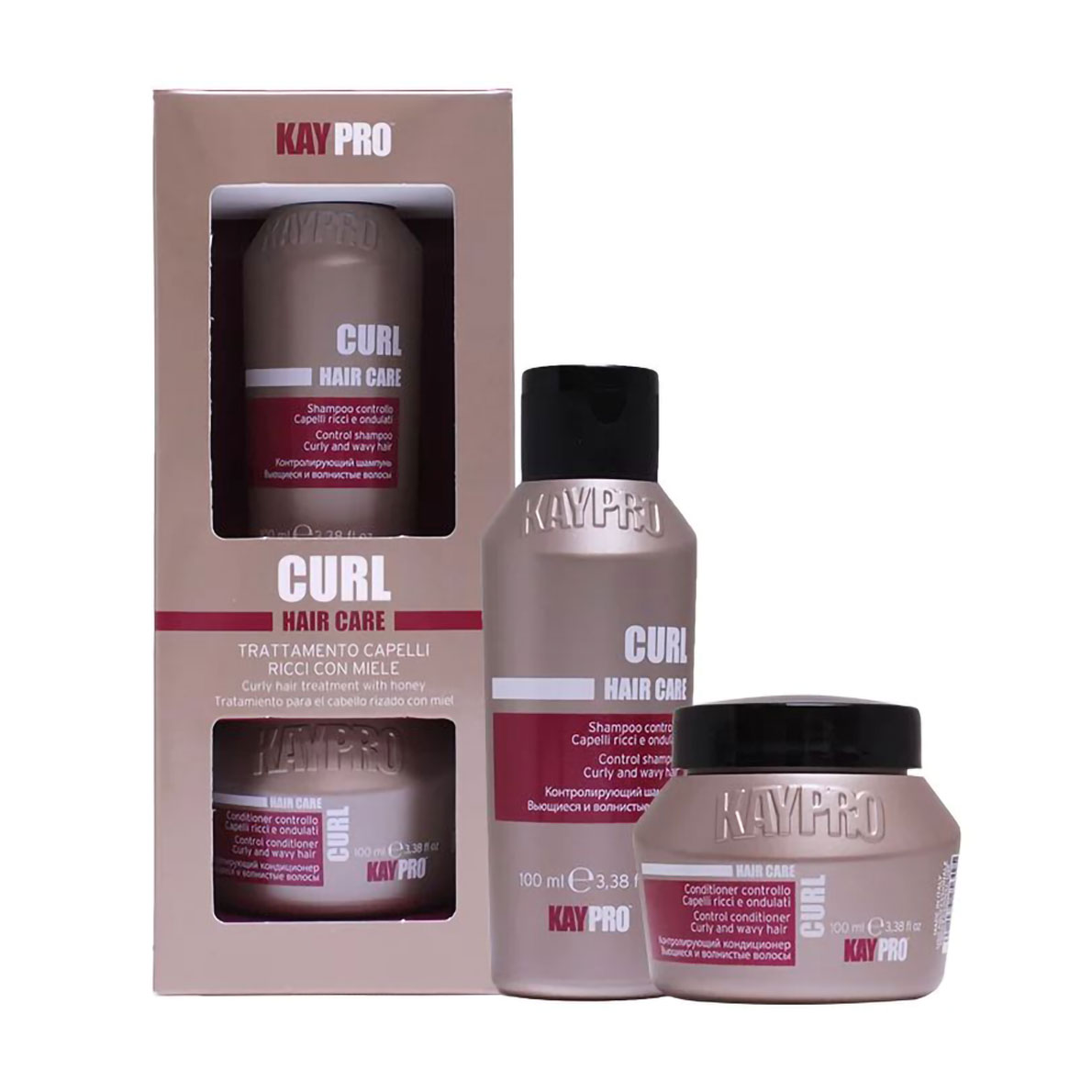 Набір для волосся KayPro Hair Care Curl (шампунь, 100 мл + кондиціонер, 100 мл)