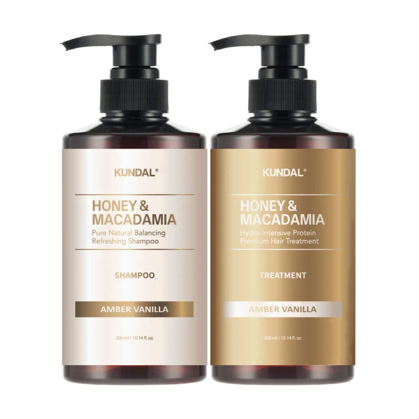 Набір для волосся Kundal Holiday Edition Amber Vanilla (шампунь, 300 мл + кондиціонер, 300 мл)