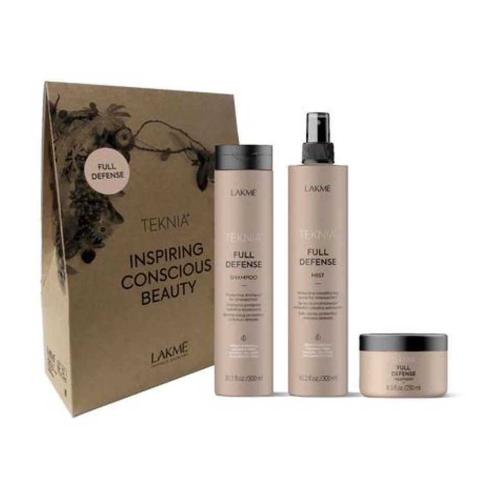 Набір для волосся Lakme Full Defense Set De 3 (шампунь, 300 мл + спрей, 300 мл + маска, 250 мл)