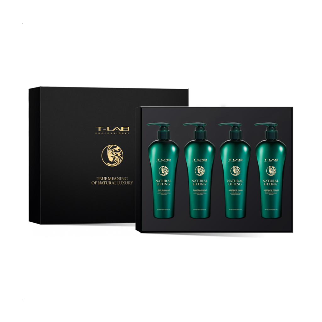 Набір для волосся та тіла T-LAB Professional Natural Lifting Sculptured, 4 предмети