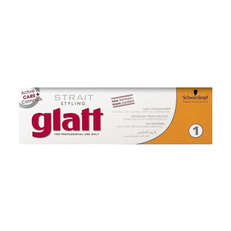 Набір для вирівнювання волосся Schwarzkopf Professional Glatt Professional - No.1 (вирівнювальний крем 82 мл + нейтралізувальний бальзам 2*40 мл)