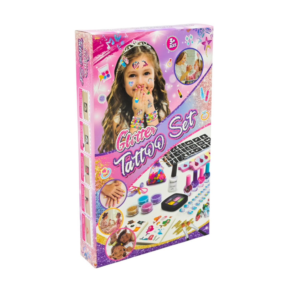 Набір дитячої декоративної косметики Shantou Jinxing Glitter Tattoo Set, від 3 років (BTX-6017B/C/D)