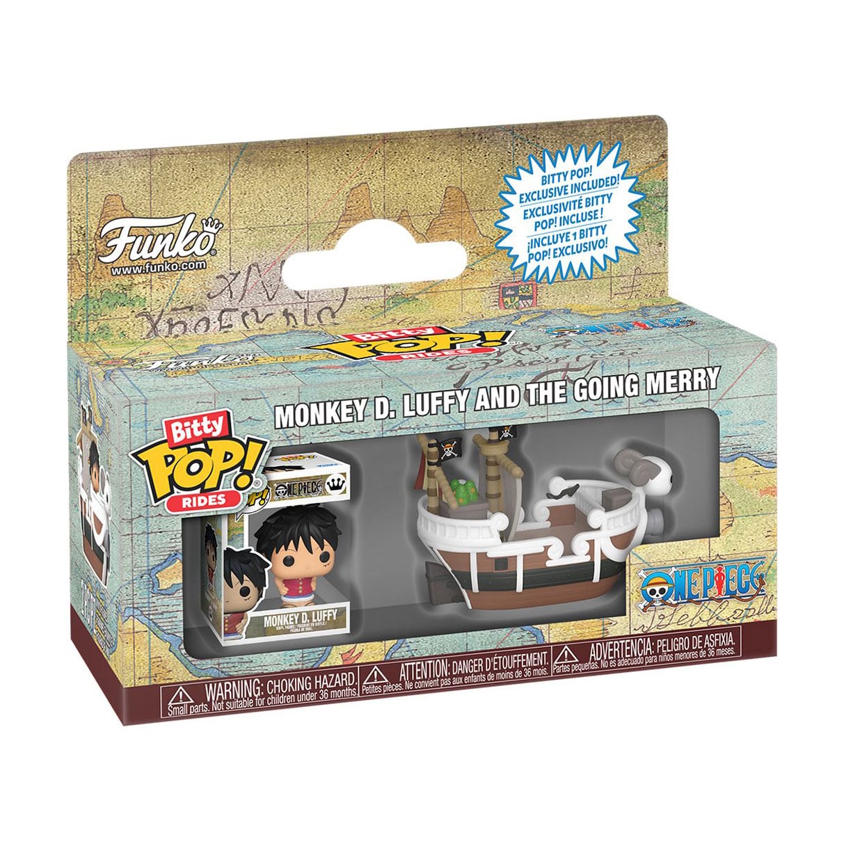Набір фігурок Funko Bitty Pop! Rides серії Великий куш Луффі та Гоінг Меррі, від 3 років (90112)