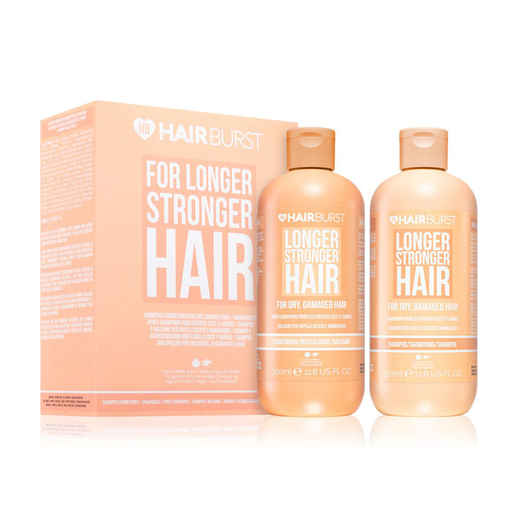Набір Hairburst Longer Stronger Hair For Dry &amp; Damaged Hair для сухого та пошкодженого волосся (шампунь, 350 мл + кондиціонер, 350 мл)