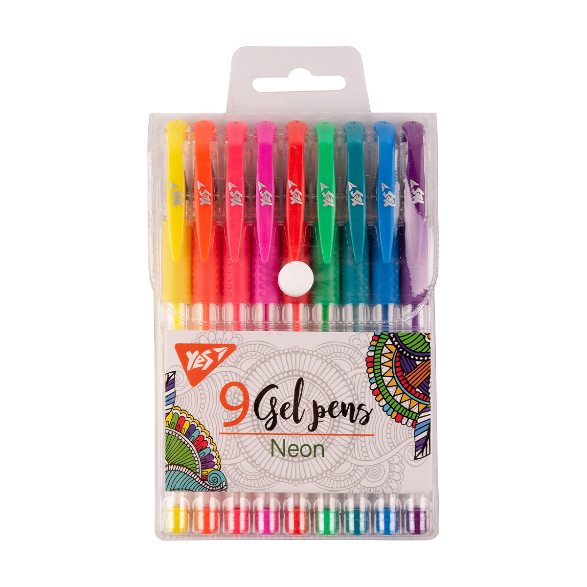 Набір гелевих ручок YES Neon, 9 кольорів (420432)