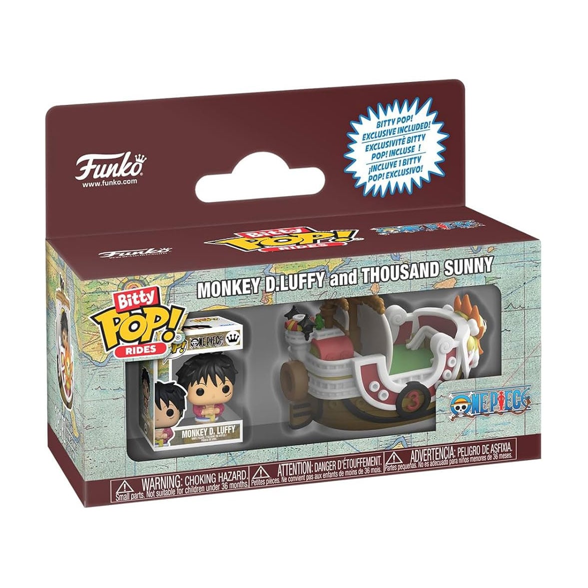 Набір ігрових фігурок Funko Bitty Pop! Ride серії Великий куш Саузенд Санні та Луффі, від 3 років (92965)