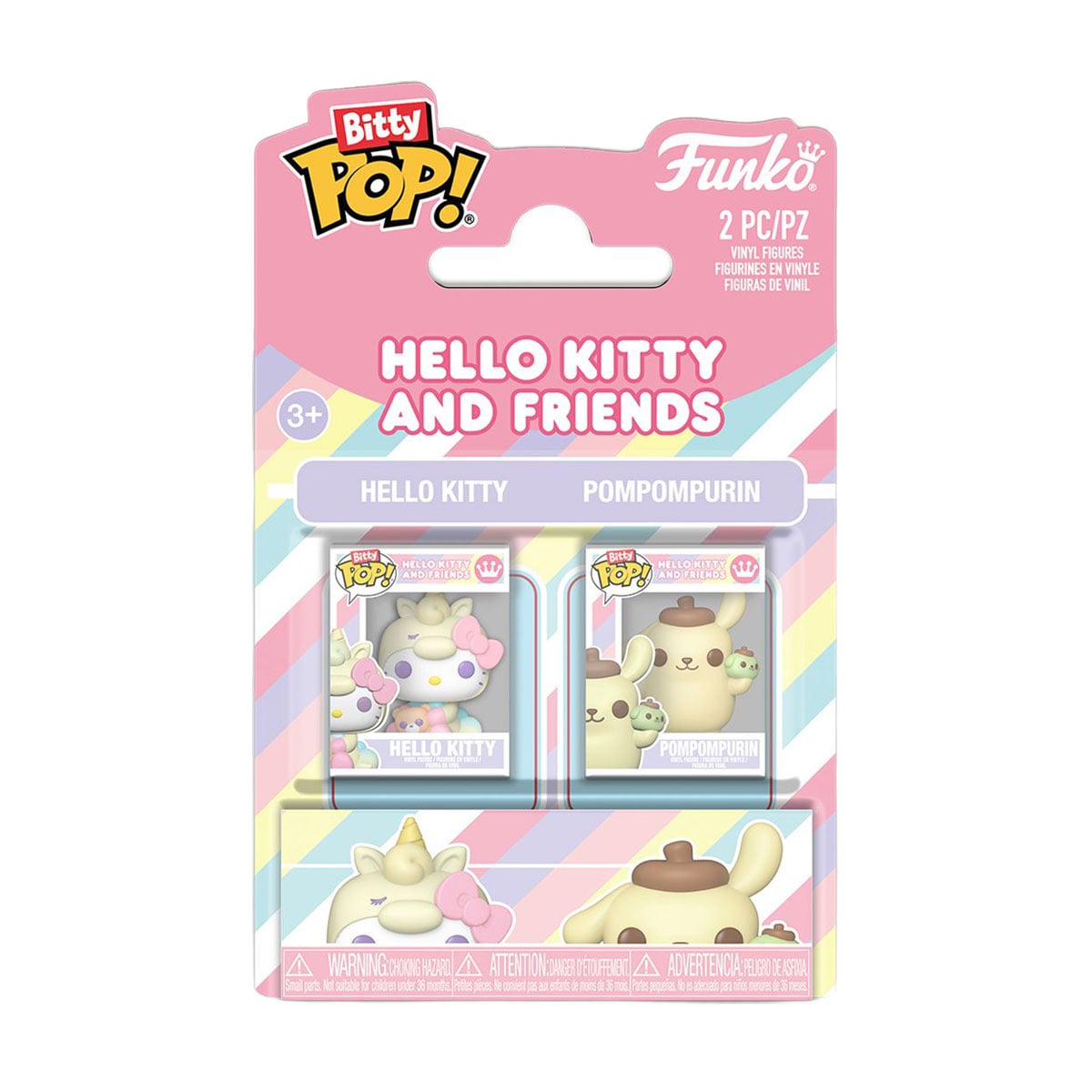 Набір ігрових фігурок Funko Bitty Pop! серії Sanrio Хелоу Кітті та Помпомпурін, від 3 років, 2 шт (94212)