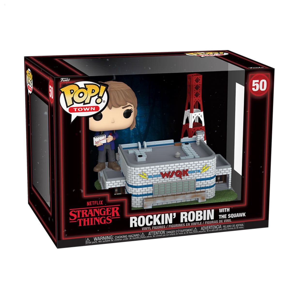 Набір ігрових фігурок Funko Pop! Town серії Дивні дива Робін з радіостанцією WSQK, від 3 років, 2 шт (86620)
