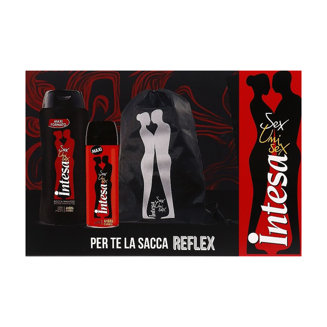 Набір Intesa Sex Unisex Set (шампунь-гель, 300 мл + дезодорант 150 мл + мішечок)