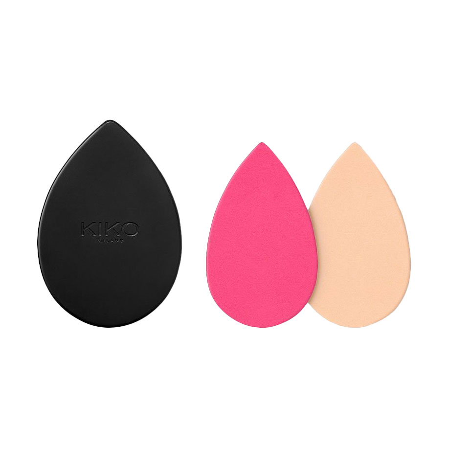 Набір Kiko Milano Beauty Duo Mirror &amp; Sponge Cover Case (дзеркало, 1 шт + спонж, 2 шт)