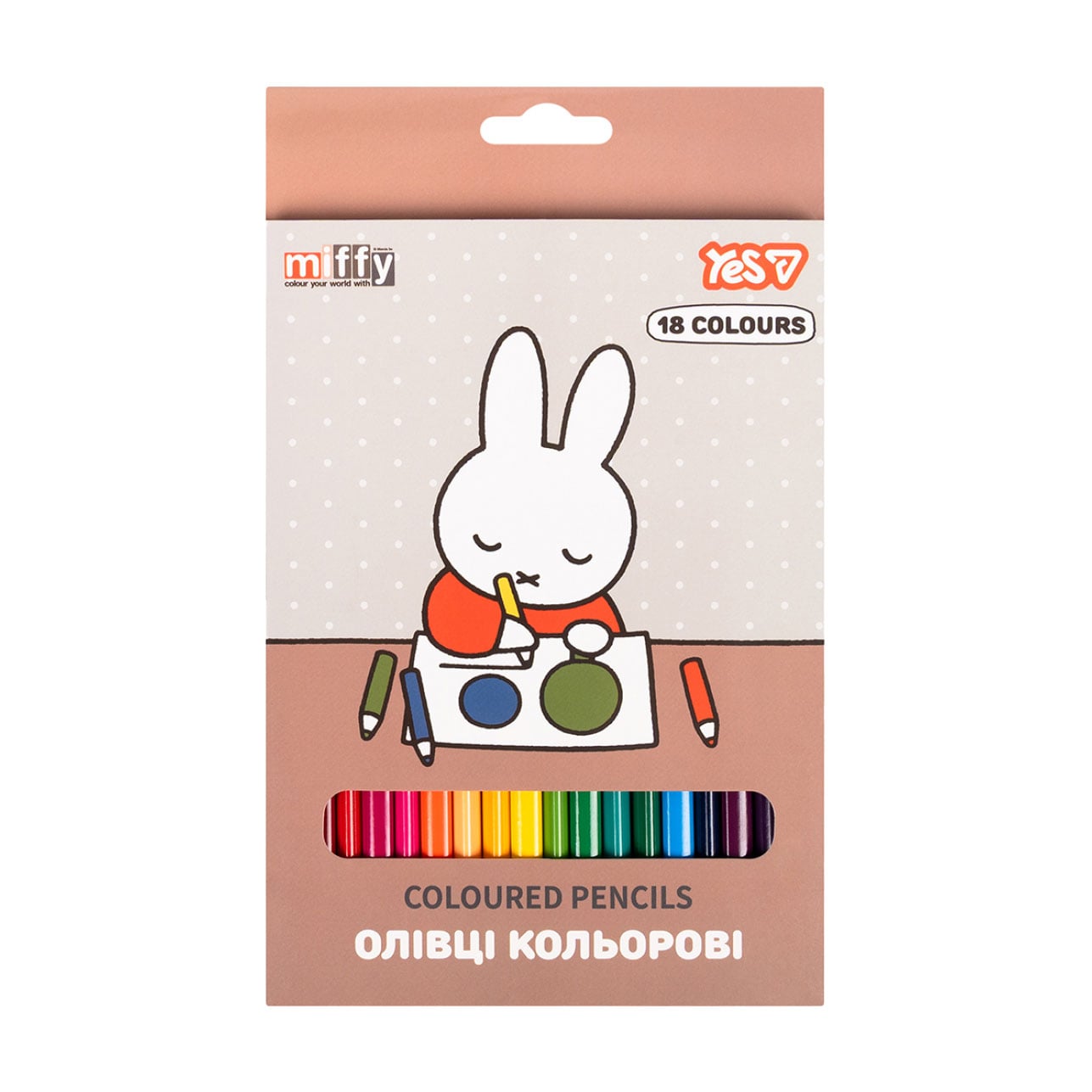 Набір кольорових олівців YES Miffy, 18 кольорів (290791)