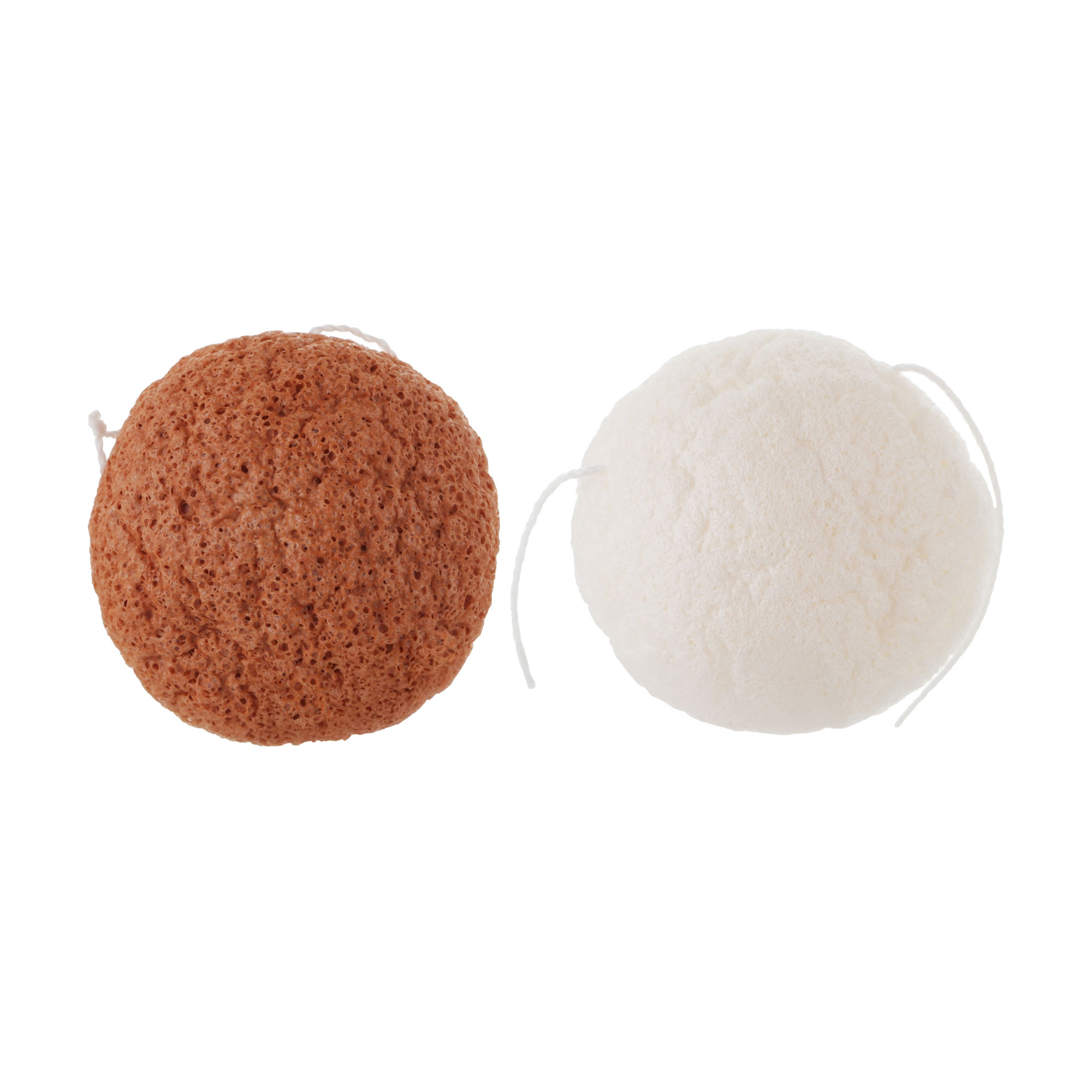 Набір конжакових спонжів Cosmo Shop Konjac Sponge міні, напівм'ячик, 2 шт (CS035WR)