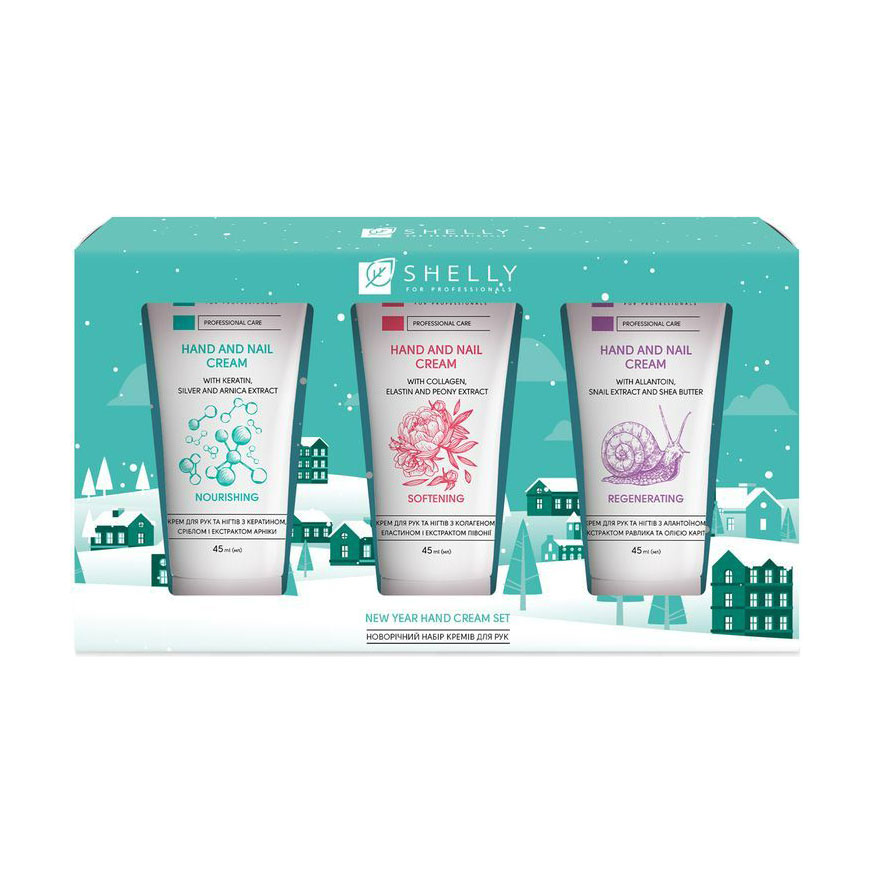 Набір кремів для рук Shelly Hand Cream, 3*45 мл