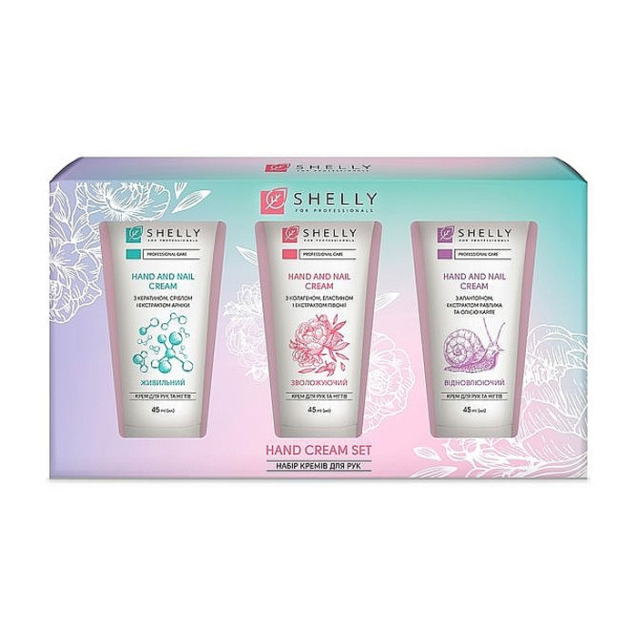 Набір кремів для рук Shelly Hand Cream Set, 3*45 мл