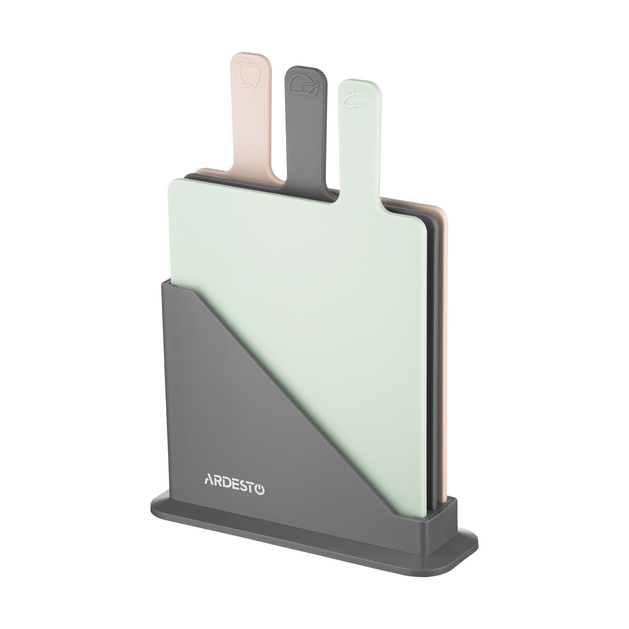 Набір кухонних дощок на підставці Ardesto Fresh, 3 шт (AR1403GB)