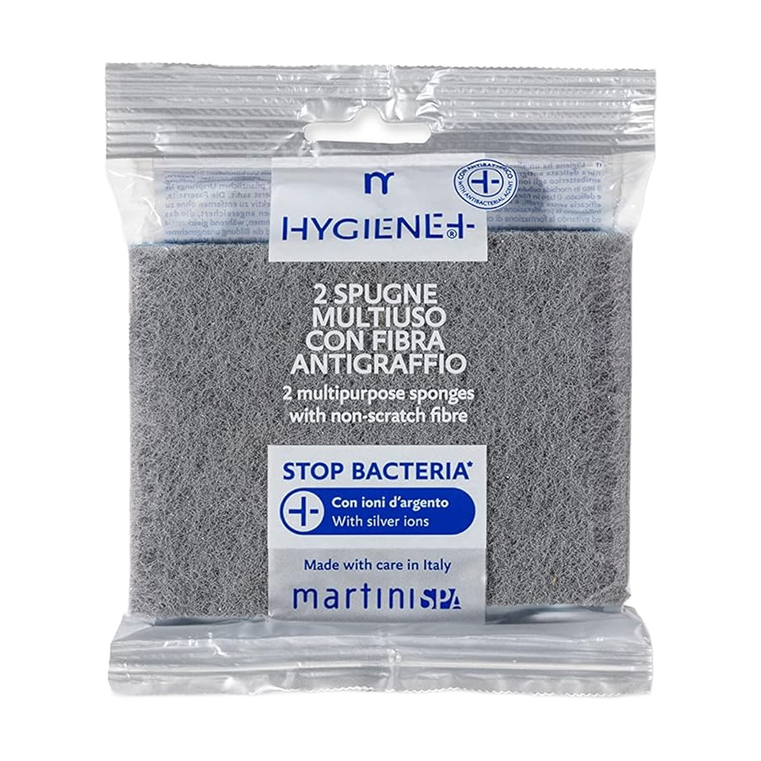 Набір кухонних губок MARTINI SPA Hygiene+ Multipurpose Sponges With Non-Scratch Fibre, 2 шт