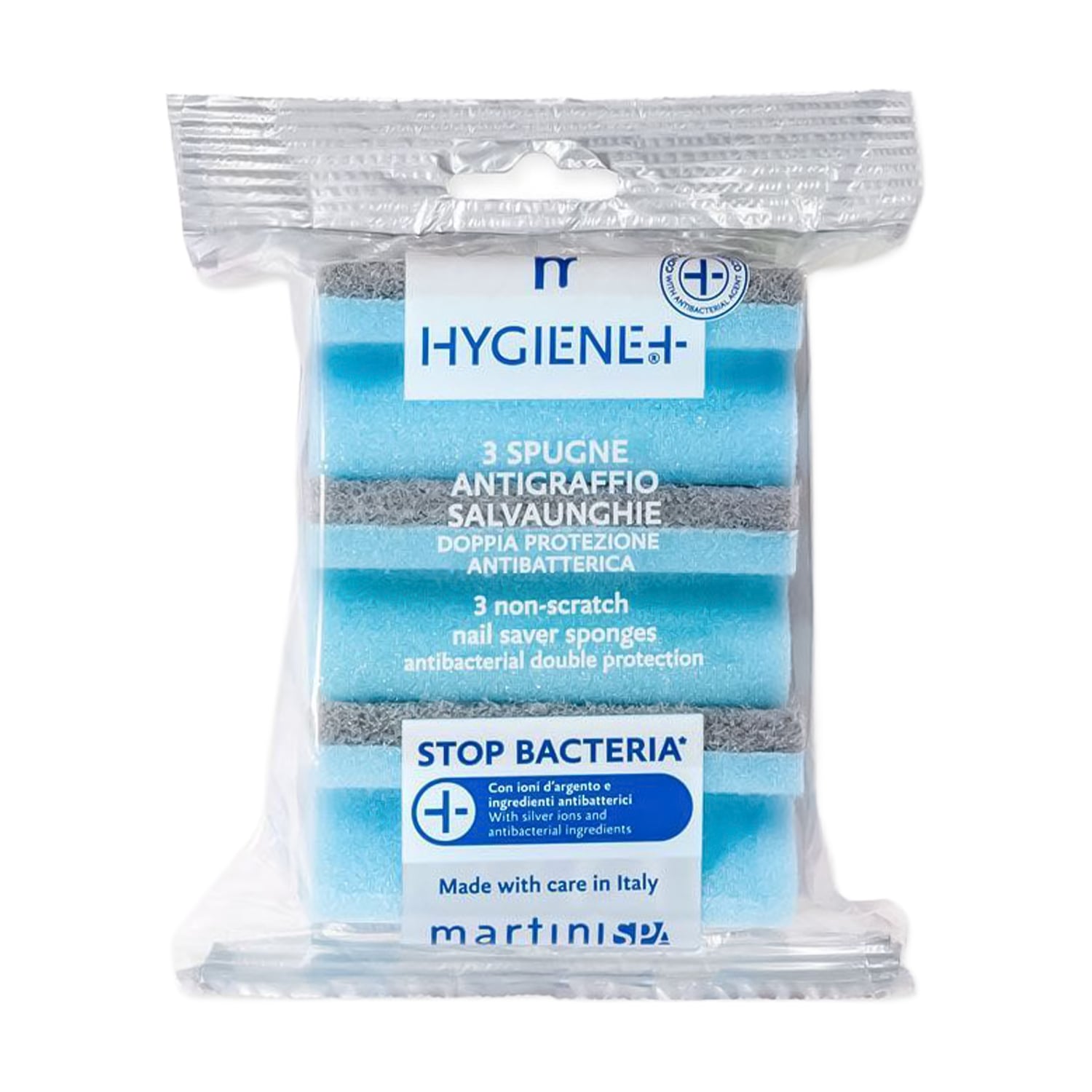 Набір кухонних губок MARTINI SPA Hygiene+ Non-Scratch Nail Saver Sponges, 3 шт