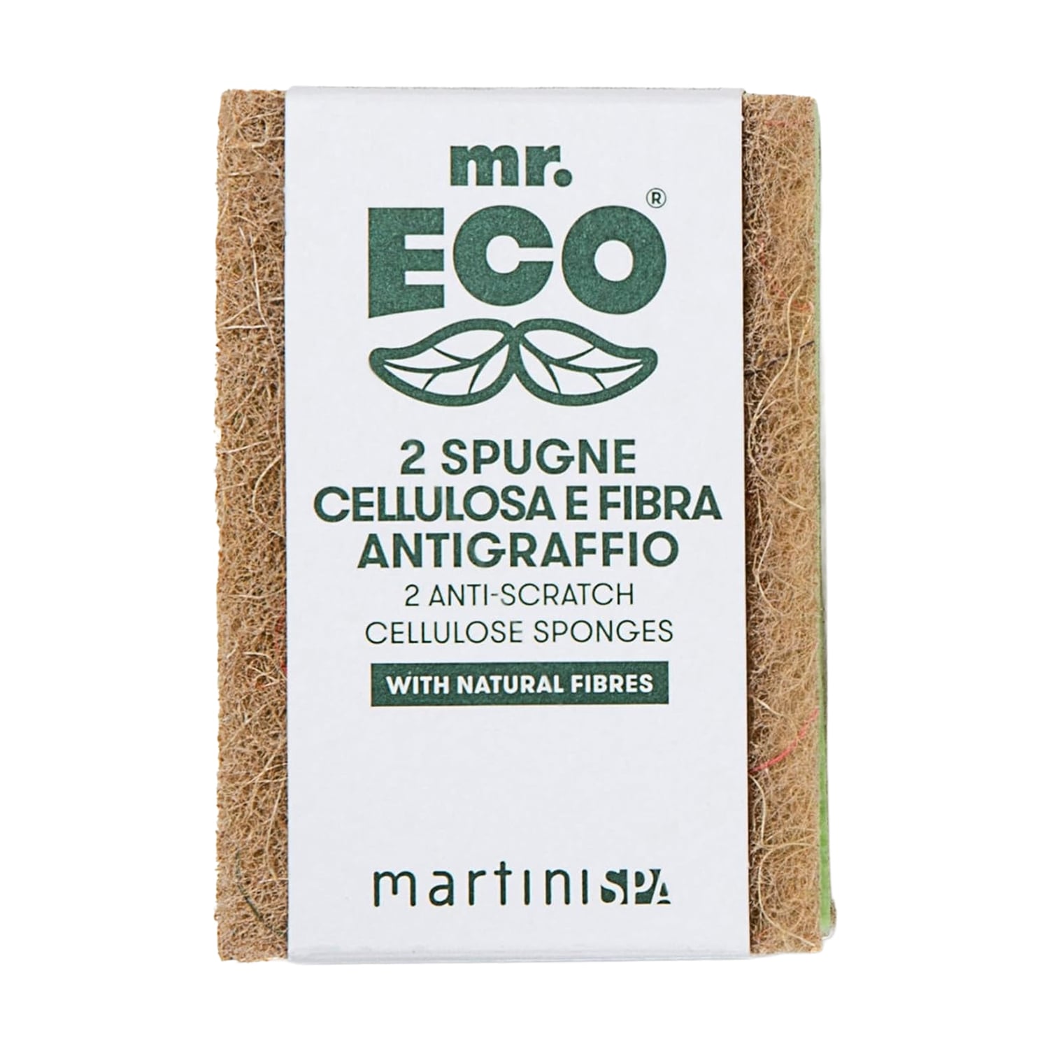 Набір кухонних губок MARTINI SPA Mr. Eco Anti-Scratch Cellulose Sponges, 2 шт