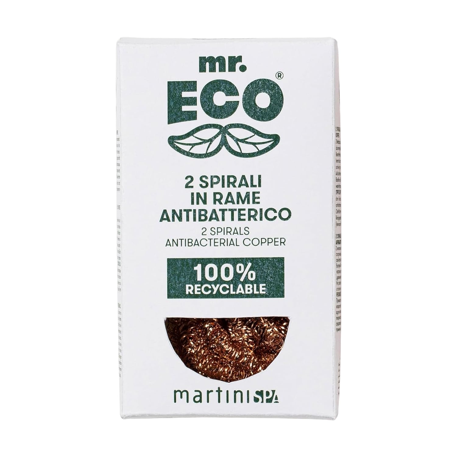 Набір кухонних шкребків MARTINI SPA Mr. Eco Spirals Antibacterial Copper, 2 шт