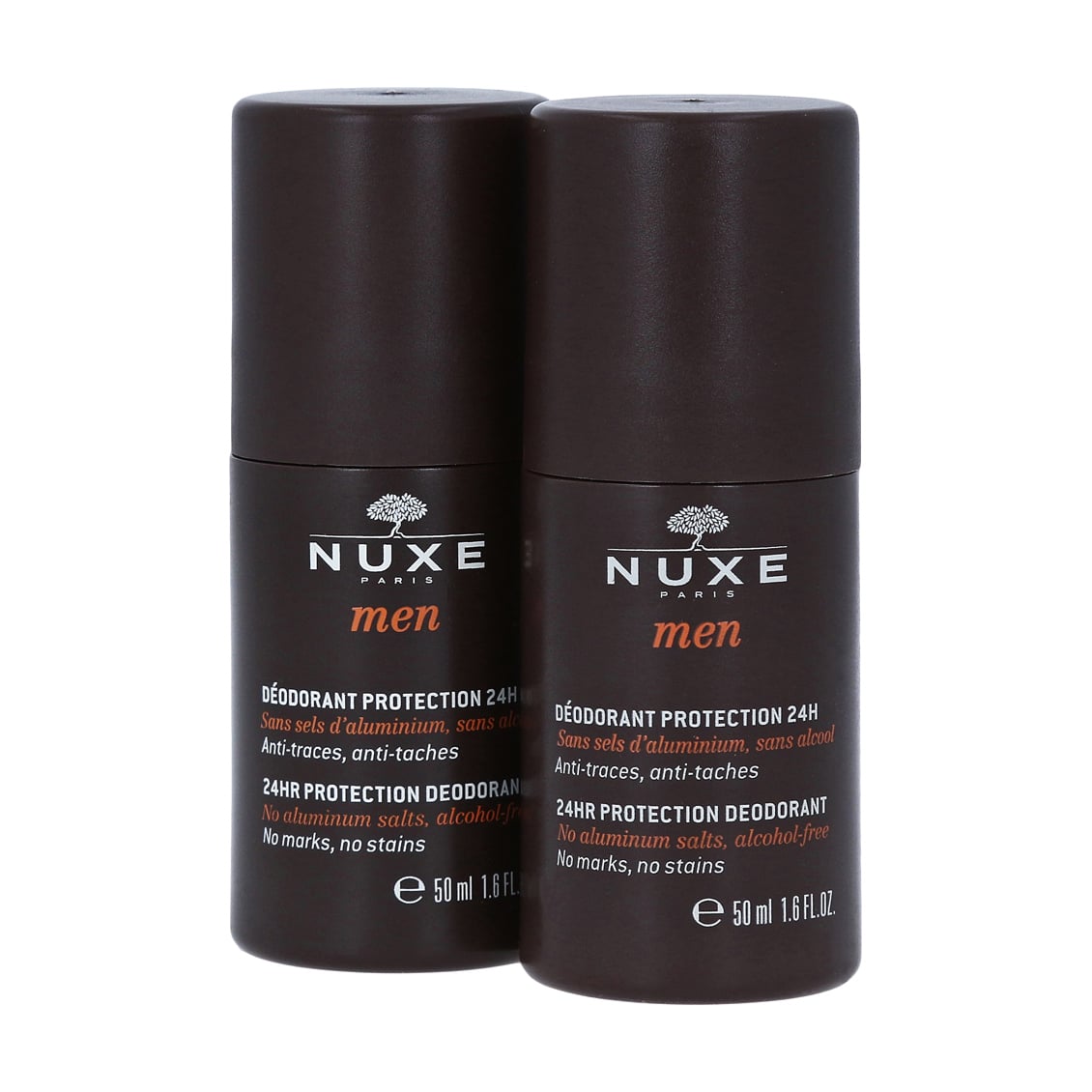 Набір кулькових дезодорантів Nuxe Men 24hr Protection Deodorant чоловічий, 2*50 мл