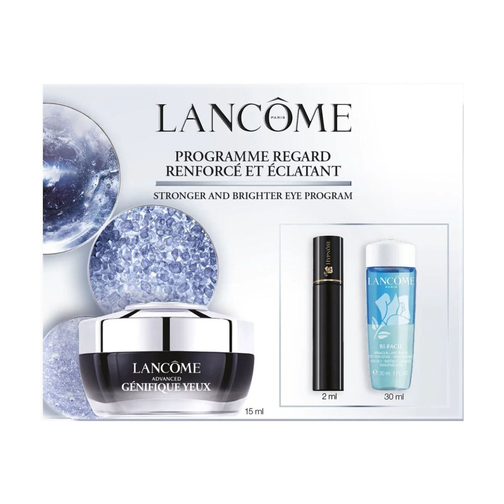 Набір Lancome Advanced Genifique (крем для шкіри навколо очей, 15 мл + туш для вій, 2 мл + засіб для зняття макіяжу, 30 мл)