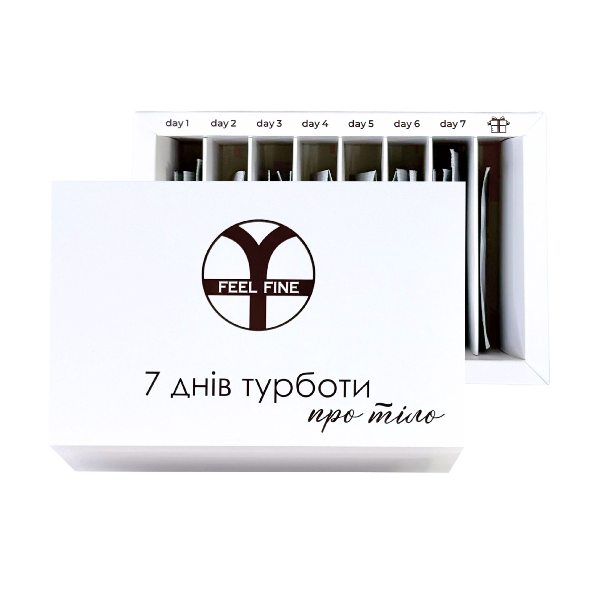 Набір мініатюр FEEL FINE 7 днів турботи про тіло, 18 продуктів