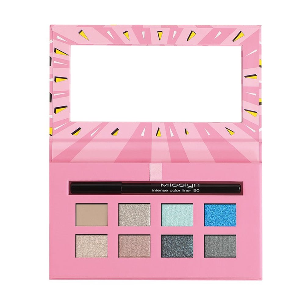 Набір Misslyn A Perfect Match Eyeshadow Palette &amp; Eyeliner (палетка тіней для повік 01 Dreamy Splash, 8 г + підводка для очей 50 Dip Black, 0.78 г)