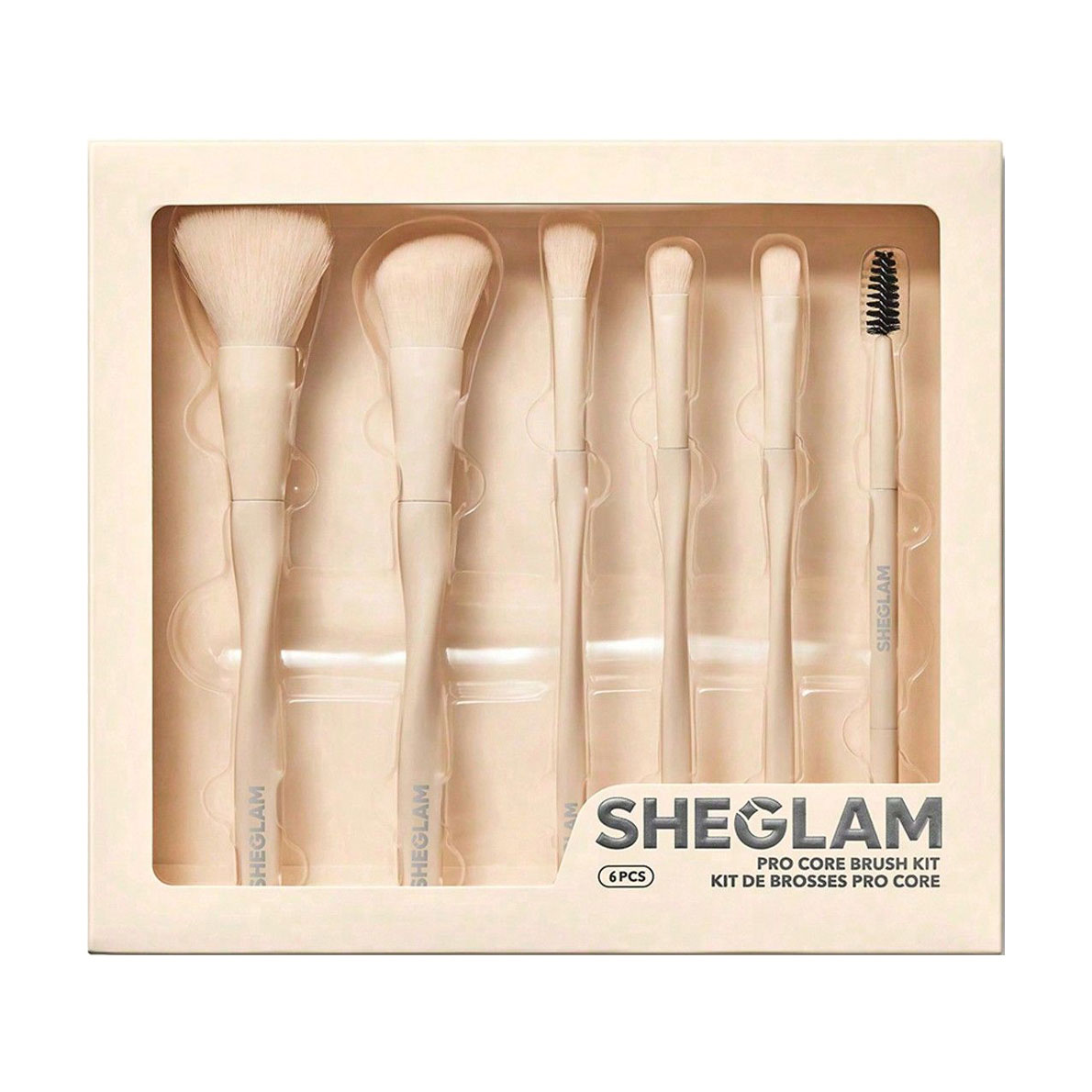 Набір пензлів для макіяжу Sheglam Pro Core Brush Kit, 6 шт