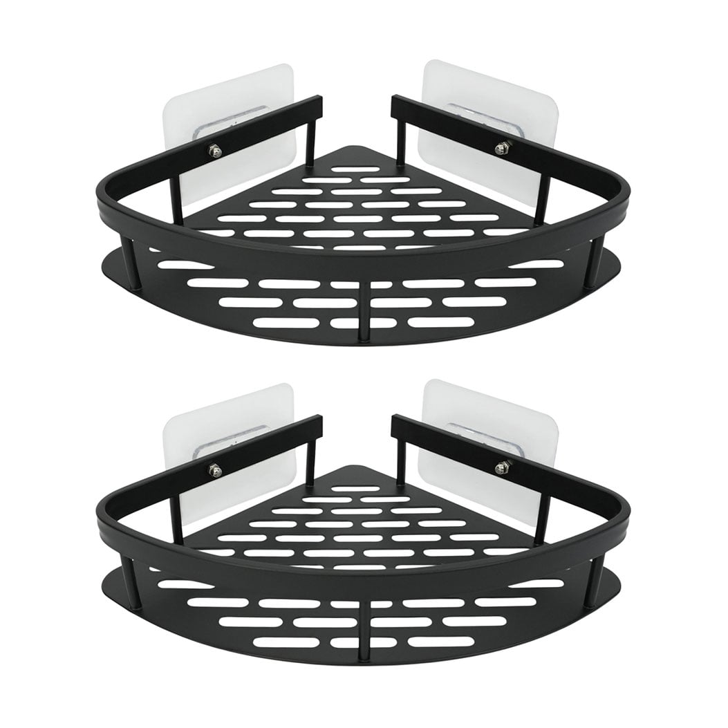Набір поличок кутових Fabrika Opal чорний, 22*28.5*4.8 см, 2 шт (FK-WB1005-2)
