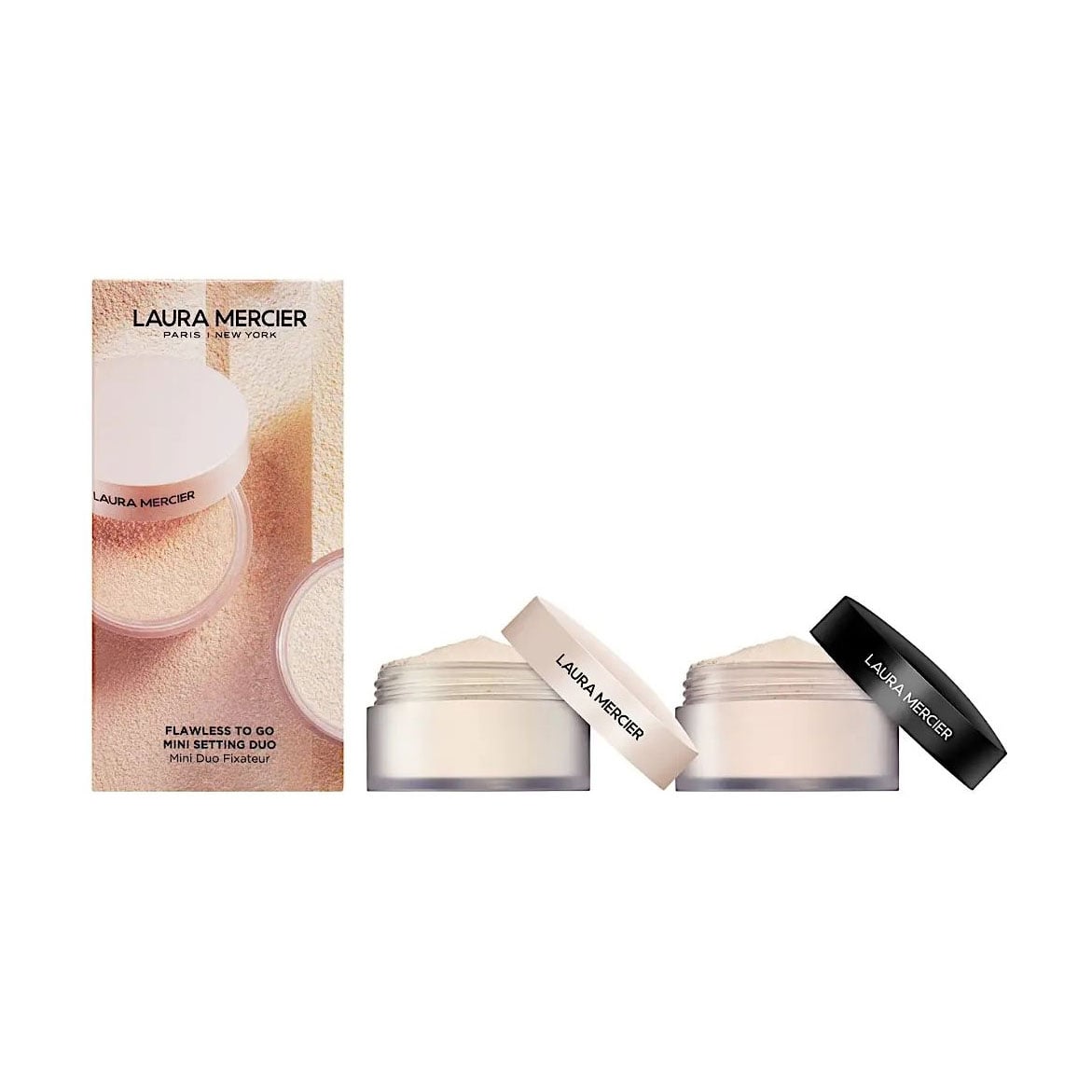 Набір розсипчастих пудр Laura Mercier Flawless To Go Mini Setting Duo (Original Translucent, 9.3 г + Ultra Blur Translucent, 6 г)