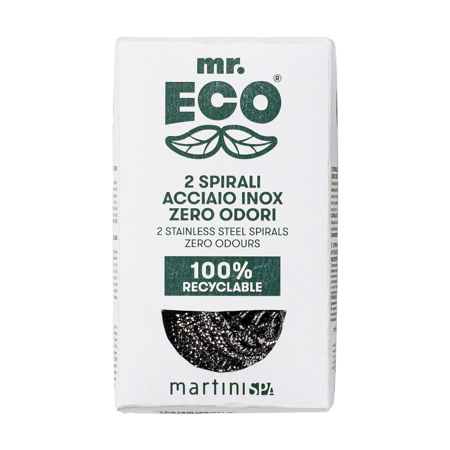 Набір шкребків кухонних MARTINI SPA Mr. Eco Stainless Steel Spirals, 2 шт