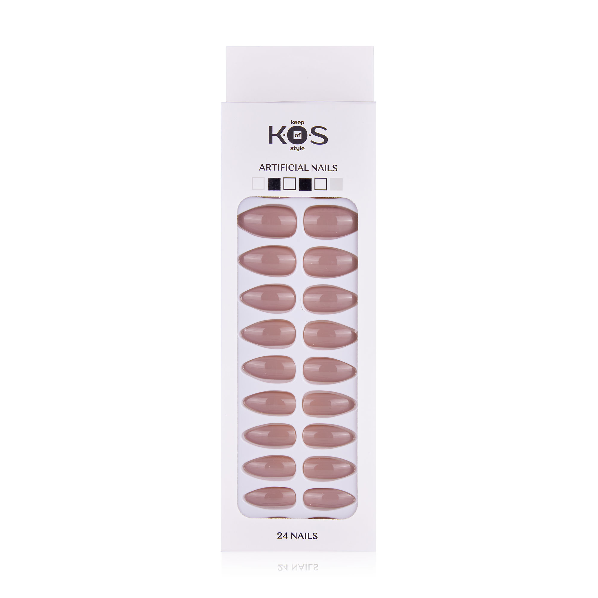 Набір штучних нігтів K.O.S Keep Of Style мигдаль, капучино